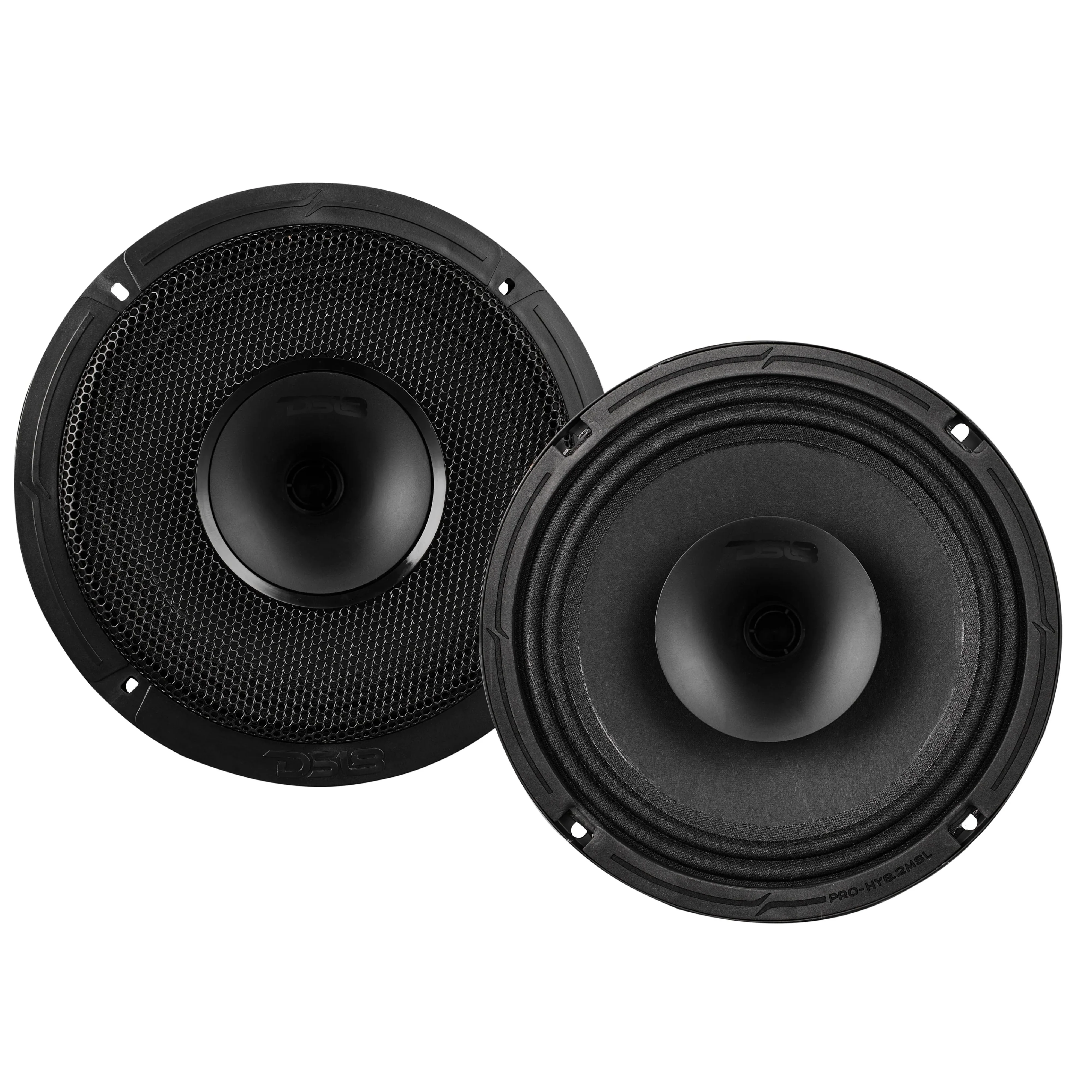 DS18 8" 2-Ohm 200W RMS Hybrid Slim Loudspeaker w/1" Compression Driver Horn - Image 3