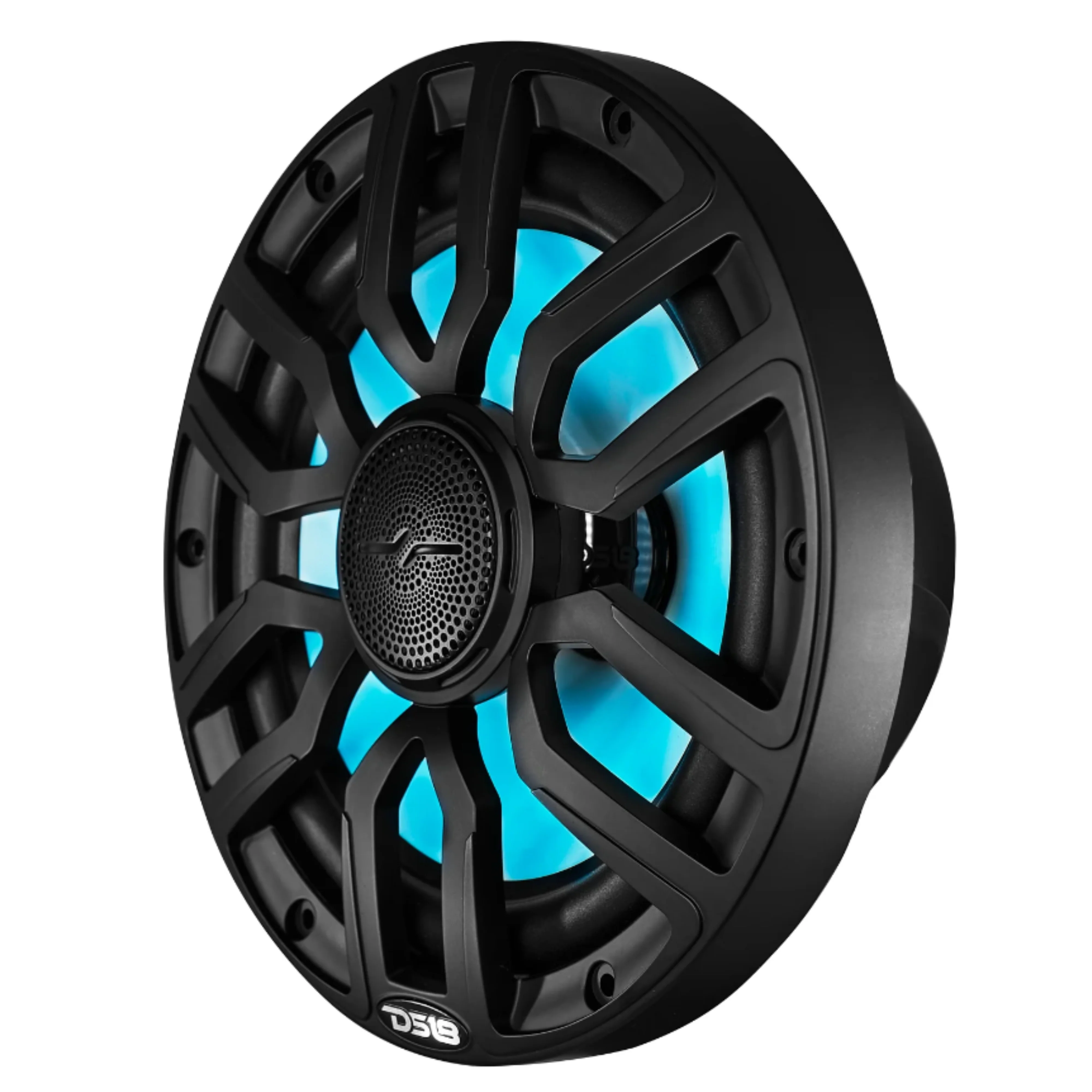 DS18 8" 2-Way 175 Watt RMS 4-Ohm RGB LED Coaxial Marine Speaker Black NXL-IQ8-BK - Image 4