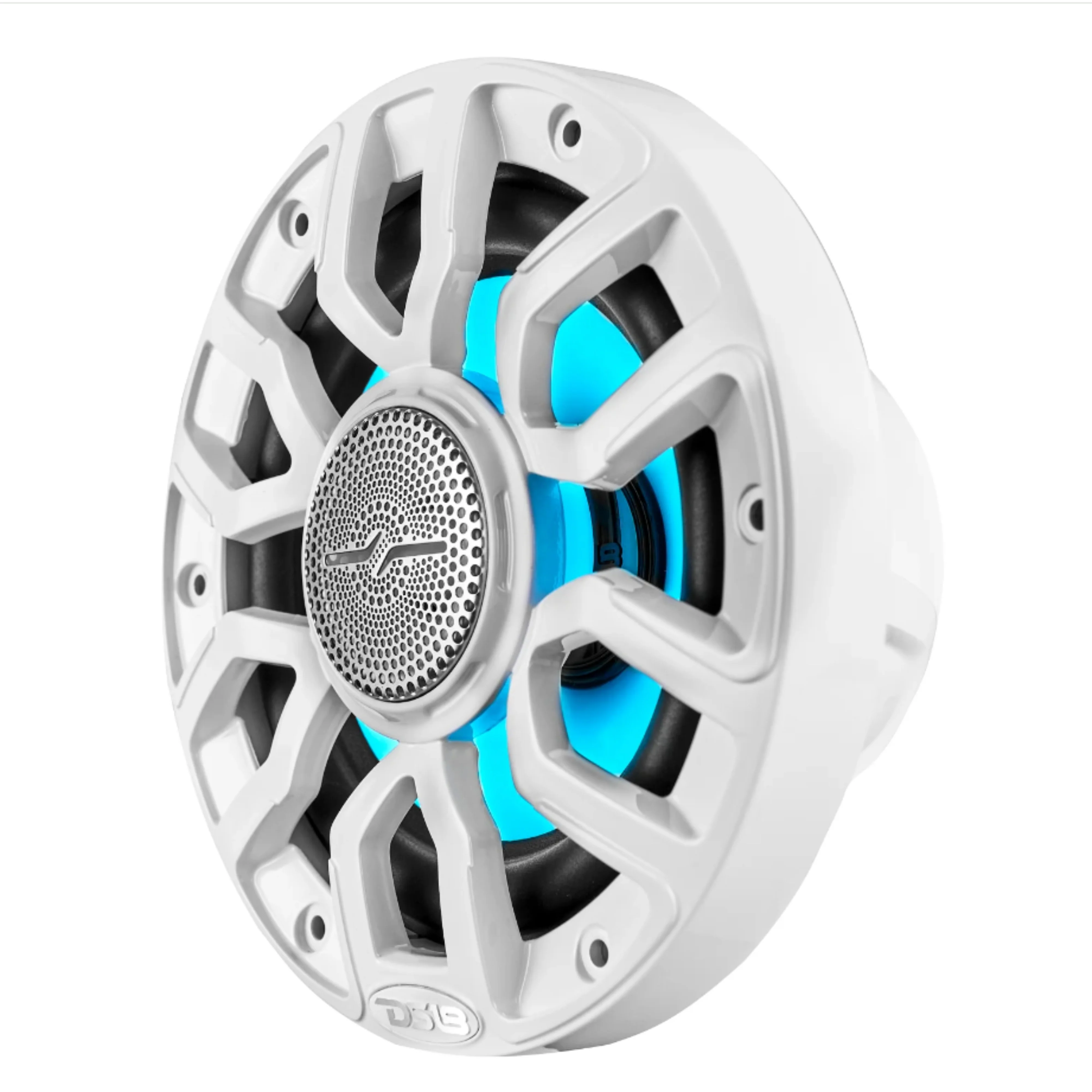 DS18 8" 2-Way 175 Watt RMS 4-Ohm RGB LED Coaxial Marine Speaker White NXL-IQ8-WH - Image 4