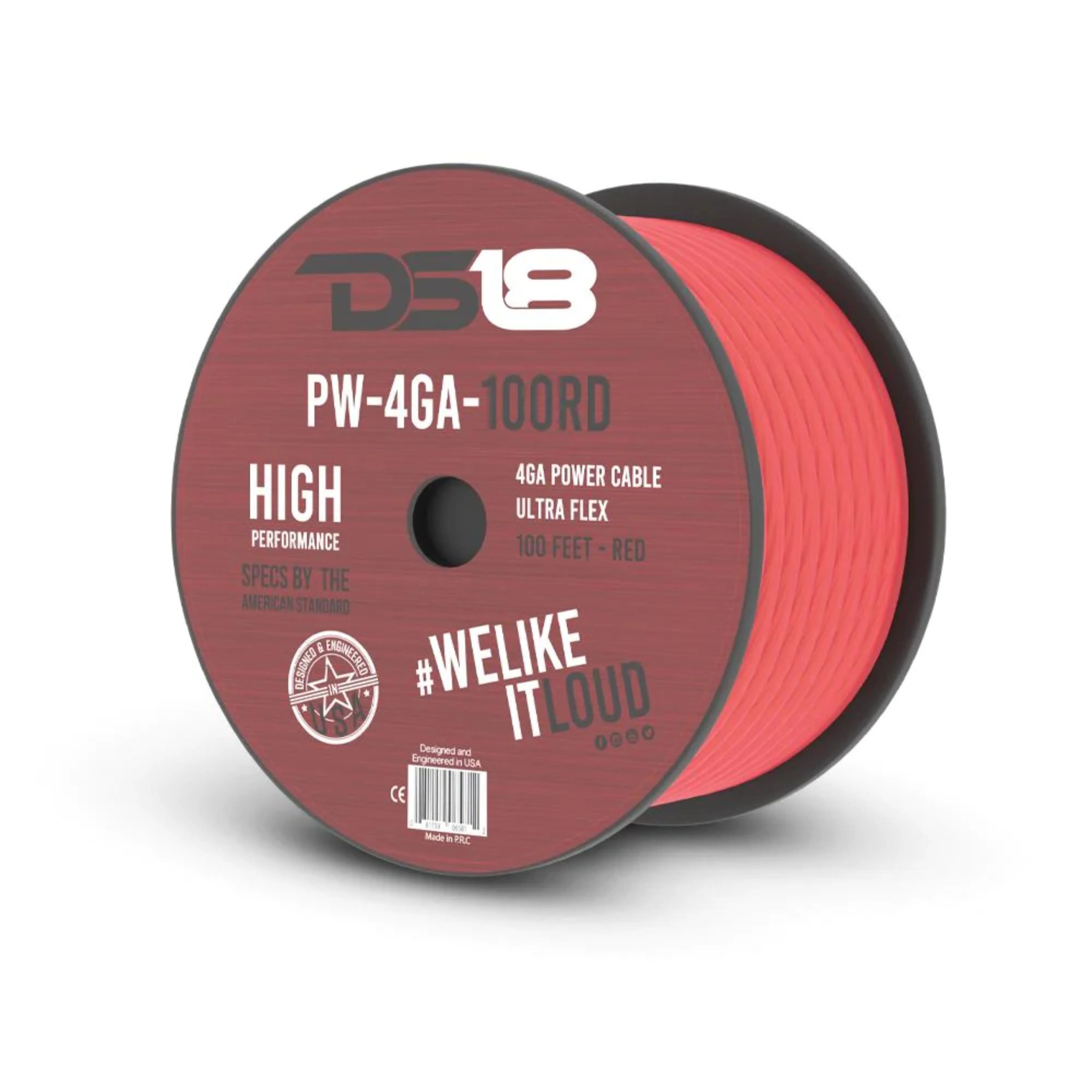 DS18 Car Audio 4 AWG Copper Clad Aluminum CCA Power/Ground Wire Red Lot - Image 2
