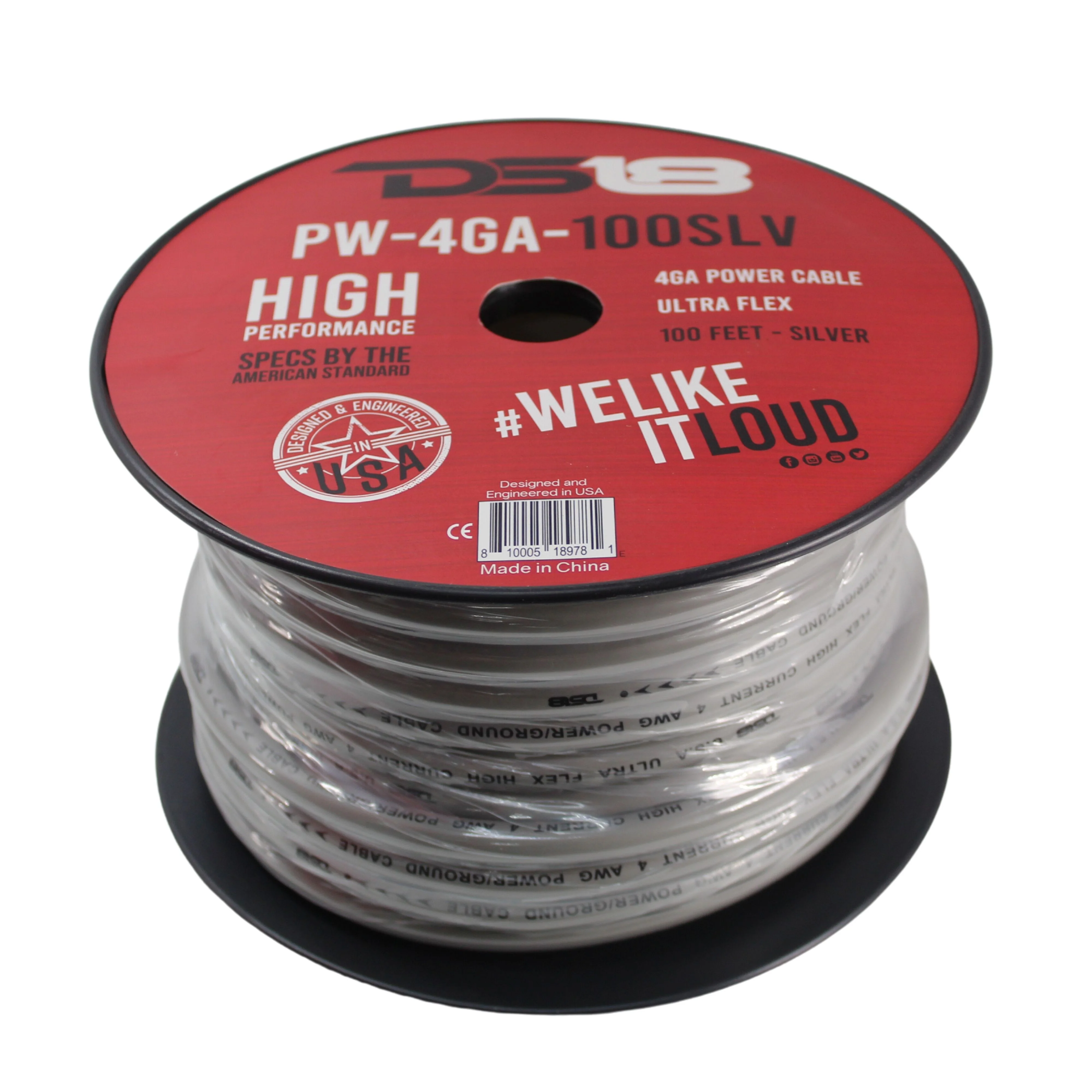 DS18 Car Audio 4 AWG CCA Power/Ground Wire Silver Lot Cut By The Foot - Image 2