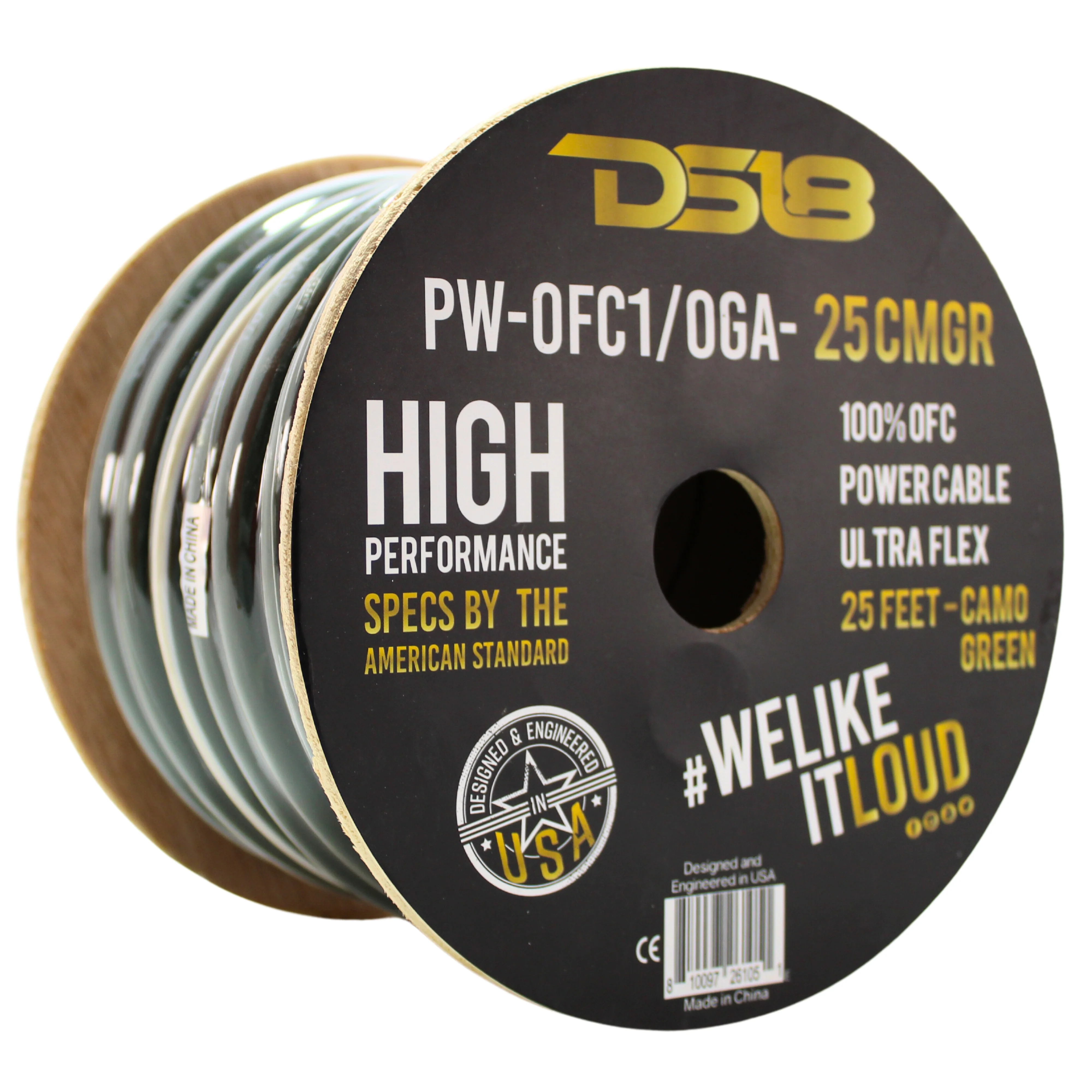 DS18 Ultra Flex OFC 0GA Ground Power Wire Camo Green Lot Cut By The Foot - Image 2