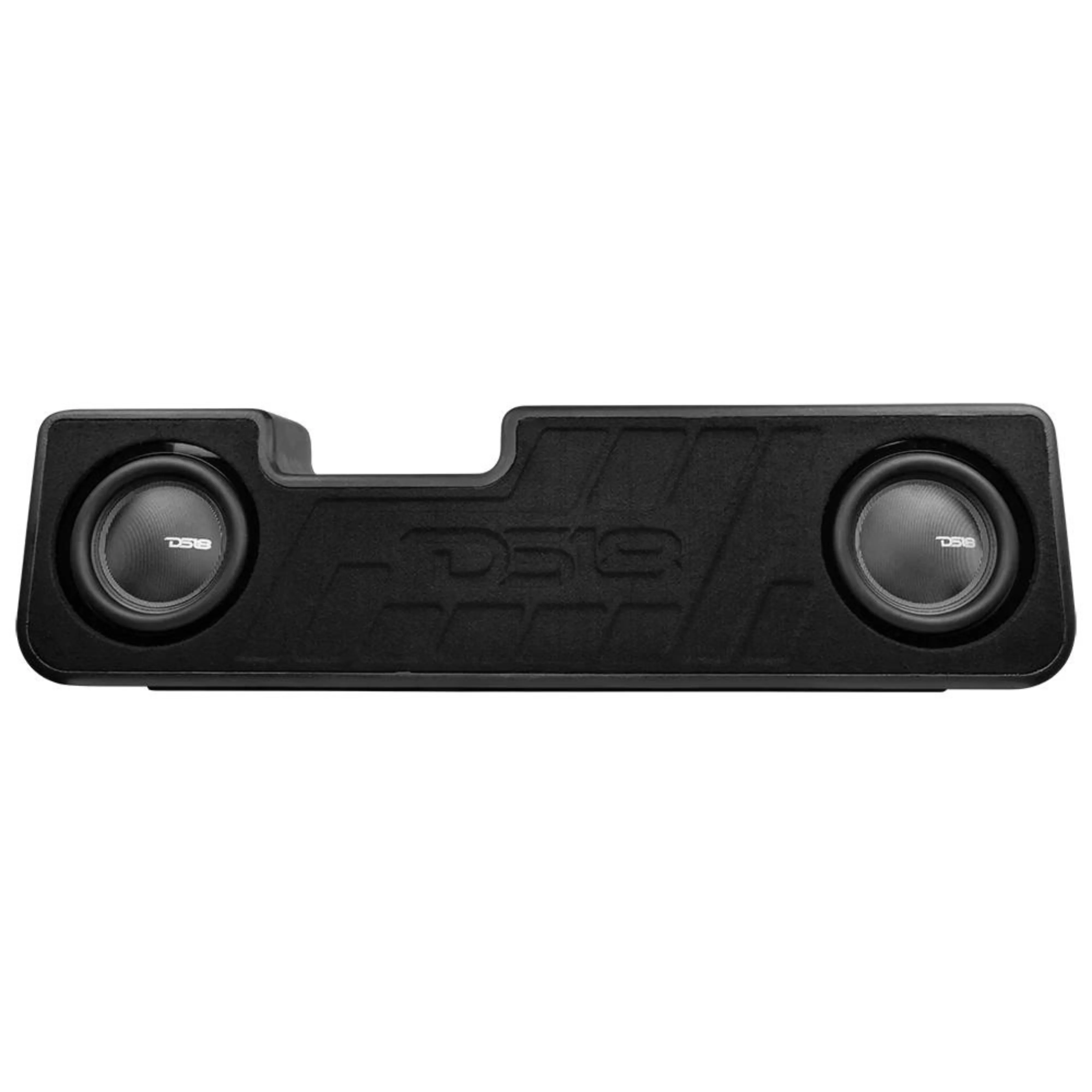 DS18 Dual 10" Subwoofer Loaded Enclosure For Chevrolet Silverado W/ LED Lights - Image 2