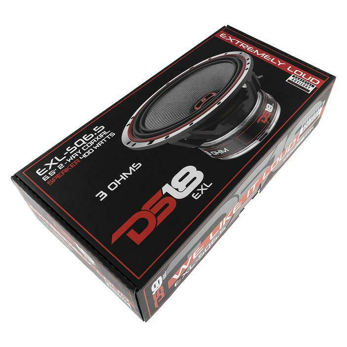 DS18 EXL 6.5" 2 way Coaxial Door Speakers 400 Watt Fiber Glass Cone 3 Ohm 1 Pair - Image 9