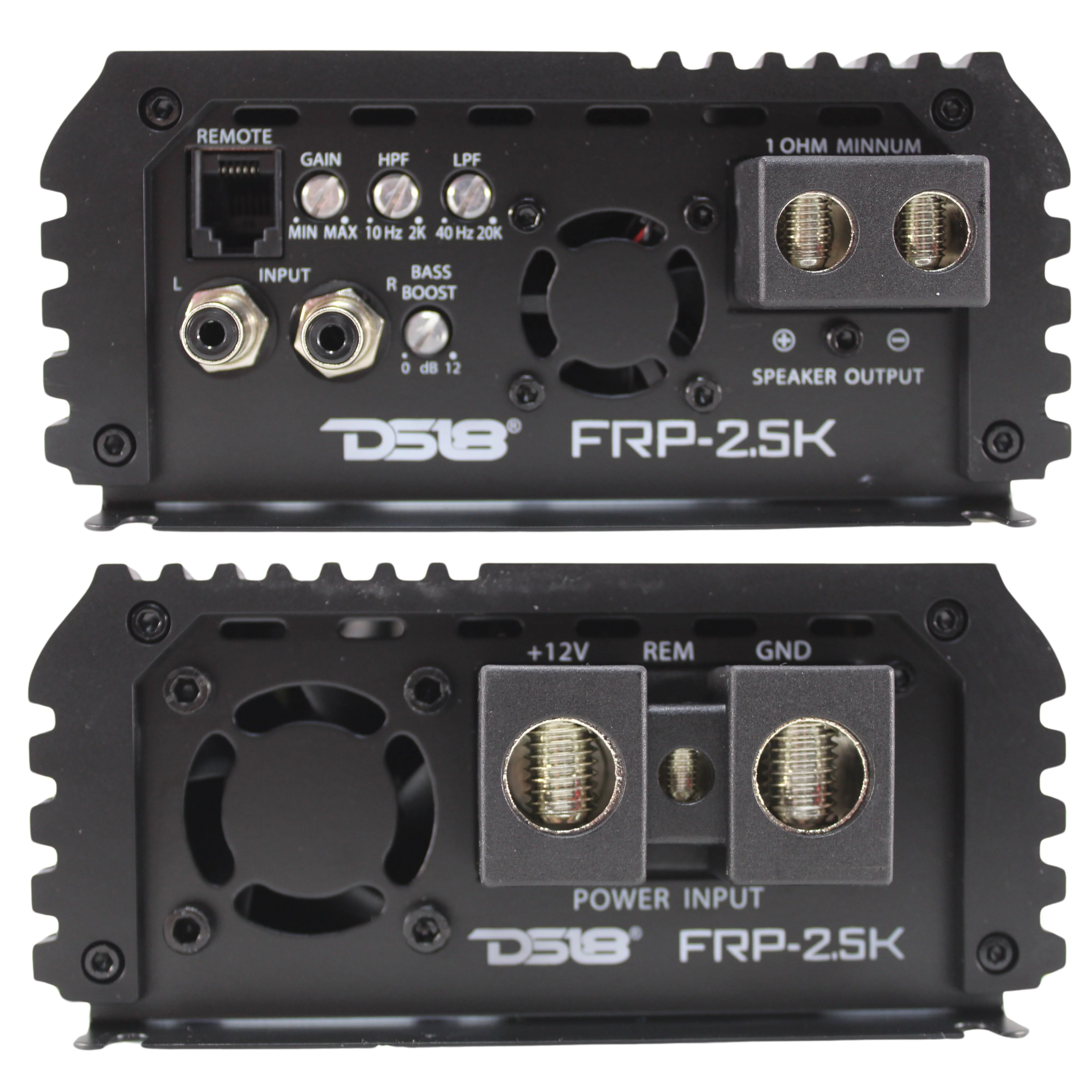DS18 FRP Monoblock 2500W 1-Ohm Full-Range Class-D Compact Red Amplifier - Image 4