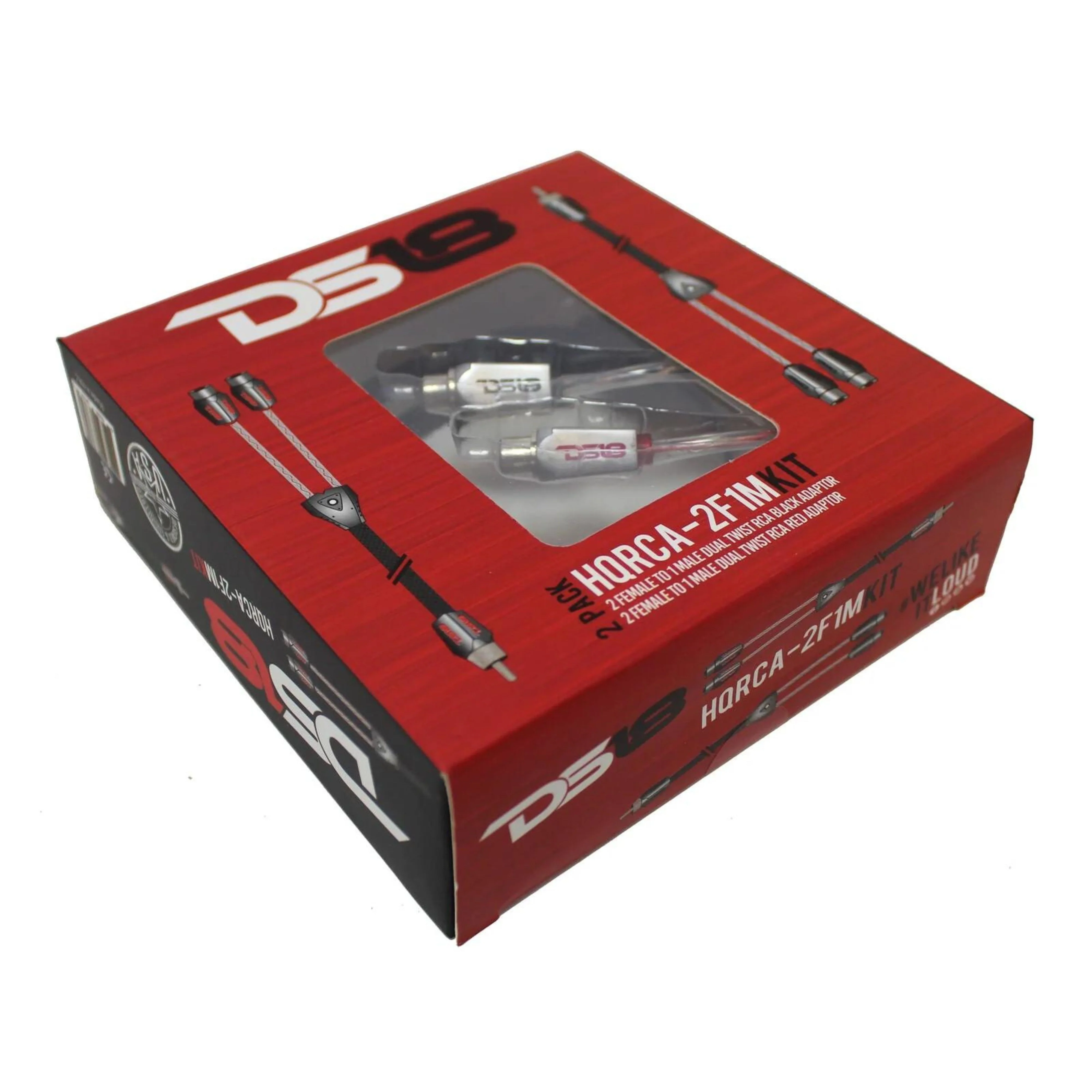 DS18 HQRCA2F1M RCA Audio Y Adapter 2 Female 1 Male Jack Splitter 2Pk - Image 4