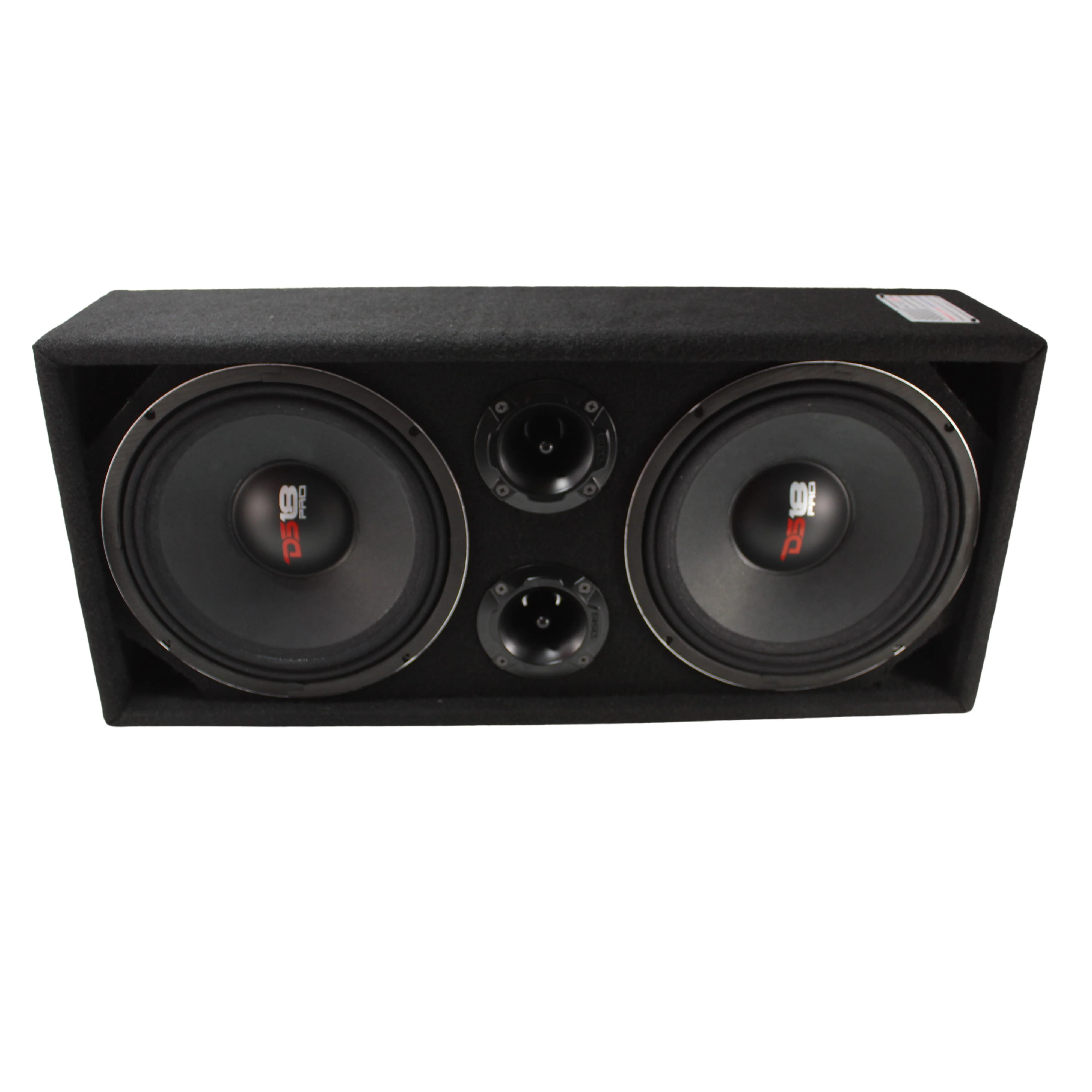 DS18 Pro Audio Fullrange Box w/ Dual 10" Loudspeakers & Dual 3" Bullet Tweeters - Image 4