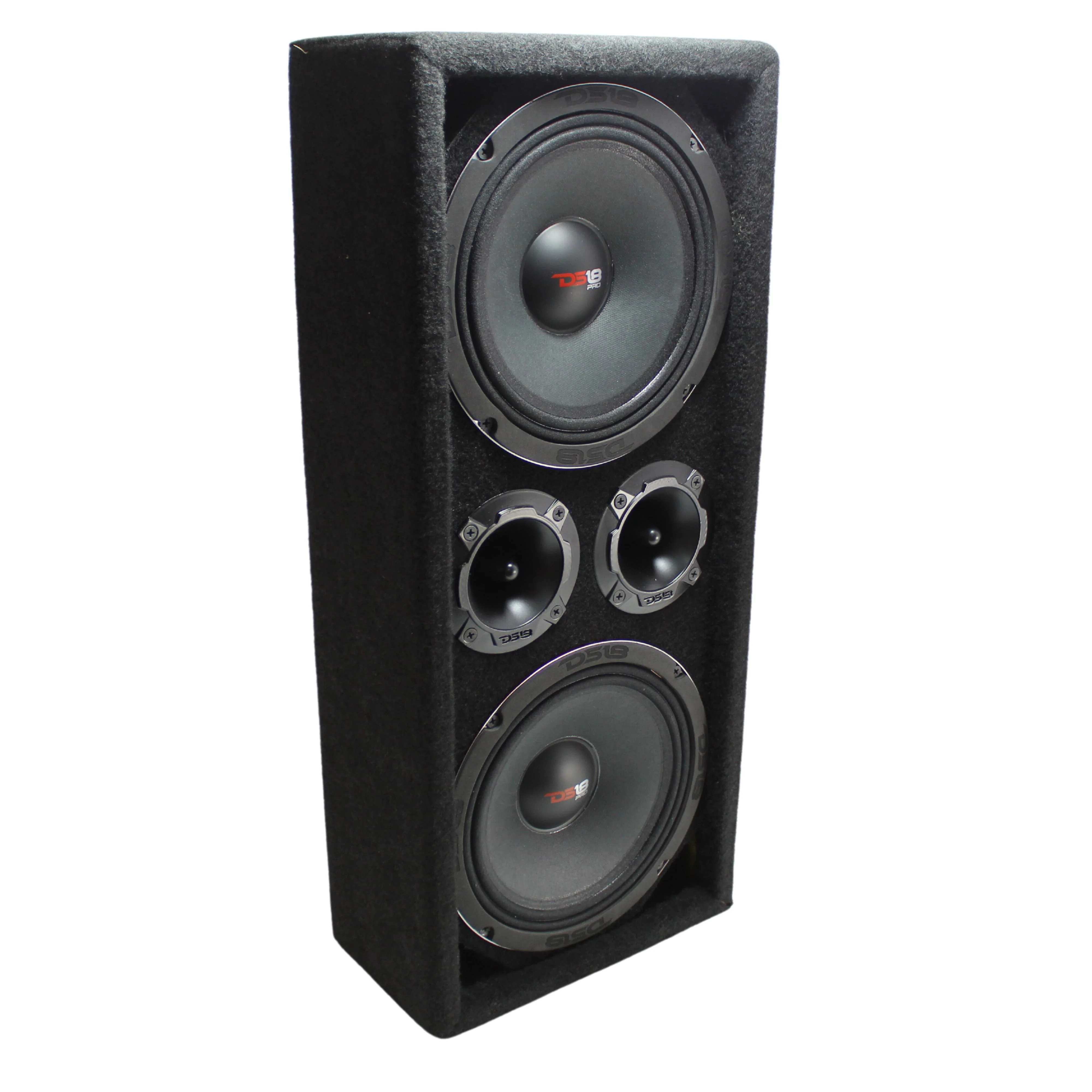 DS18 Pro Audio Fullrange Box w/ Dual 8" Loudspeakers & Dual 3" Bullet Tweeters - Image 4