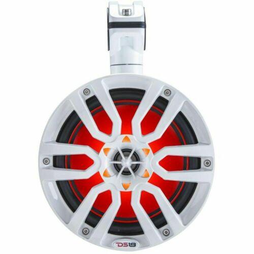 DS18 NXL6TPW 6.5" 100 Watt RMS 4-Ohm Marine Coaxial RGB White Tower Speakers - Image 8