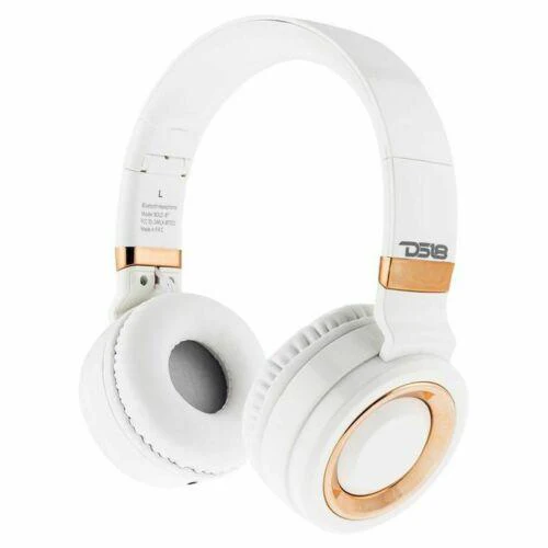 DS18 Over Ear Wireless Noise Canceling Bluetooth Headphones White Microphone - Image 5