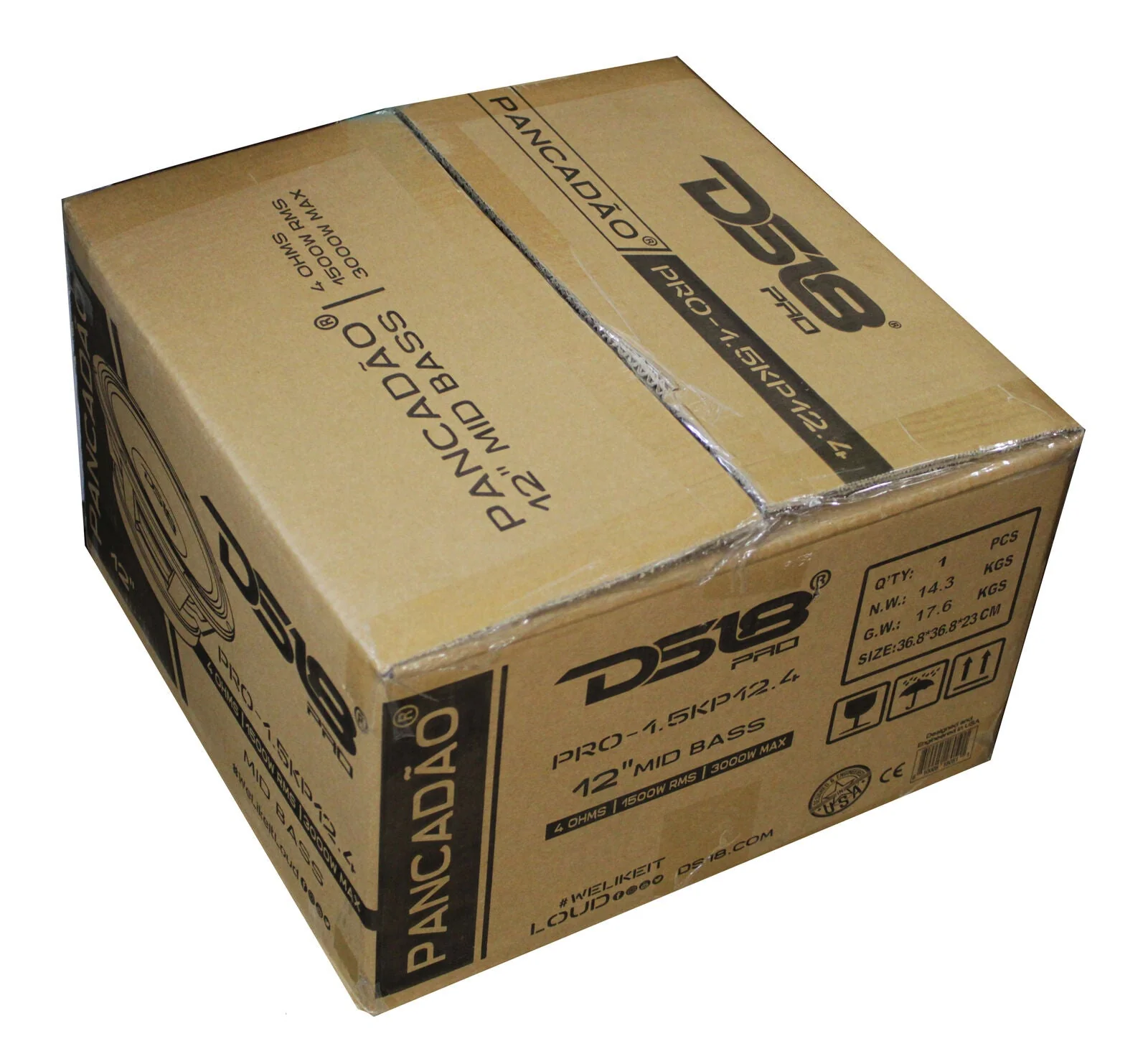 DS18 Car Audio 12" Mid-Bass Loudspeaker 3000 Watt 4 Ohm PANCADO PRO-1.5KP12.4 - Image 6