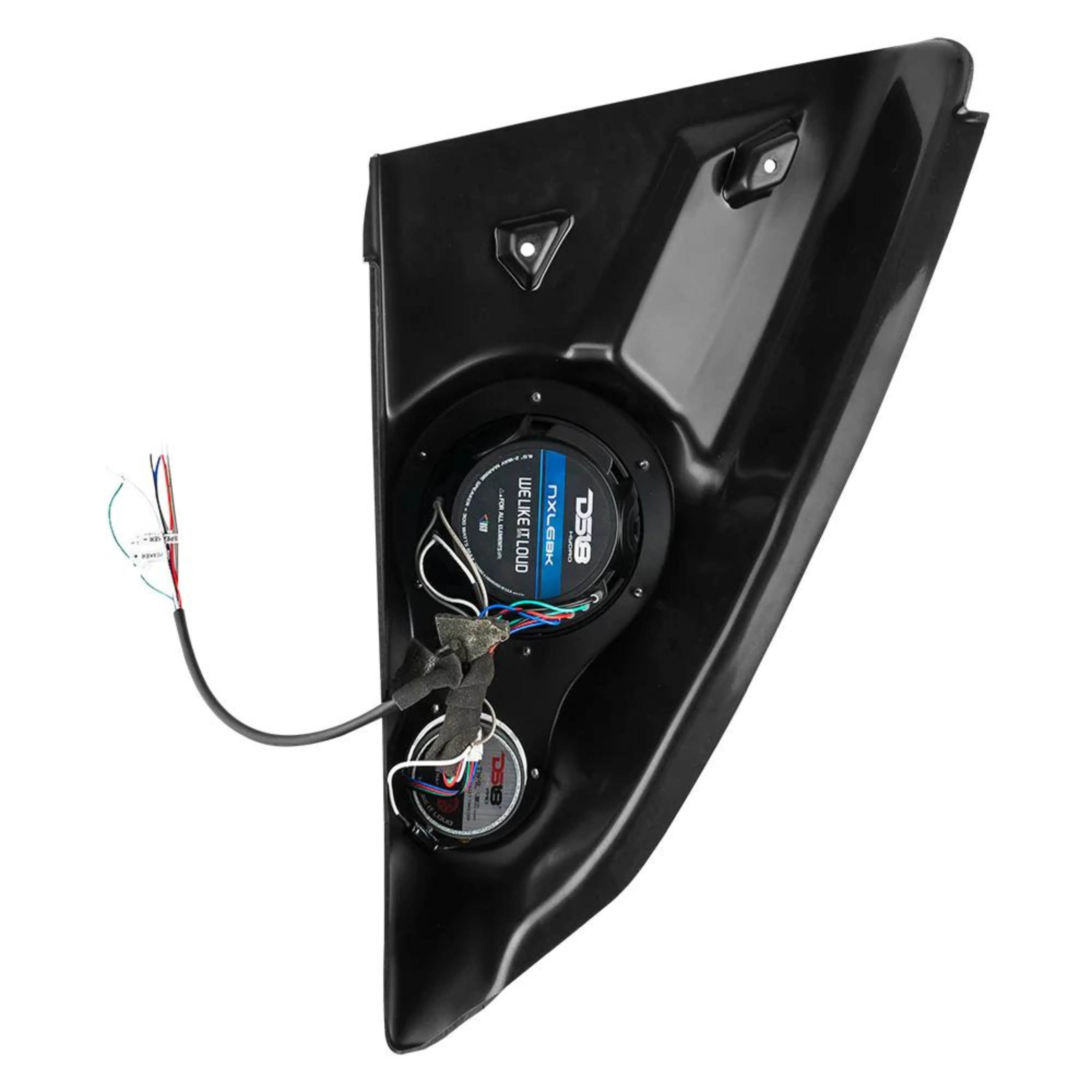 DS18 Polaris Sling Shot Arm Rest Enclosure Pair w/ NXL-6-BK & PRO TW1L ea. - Image 5