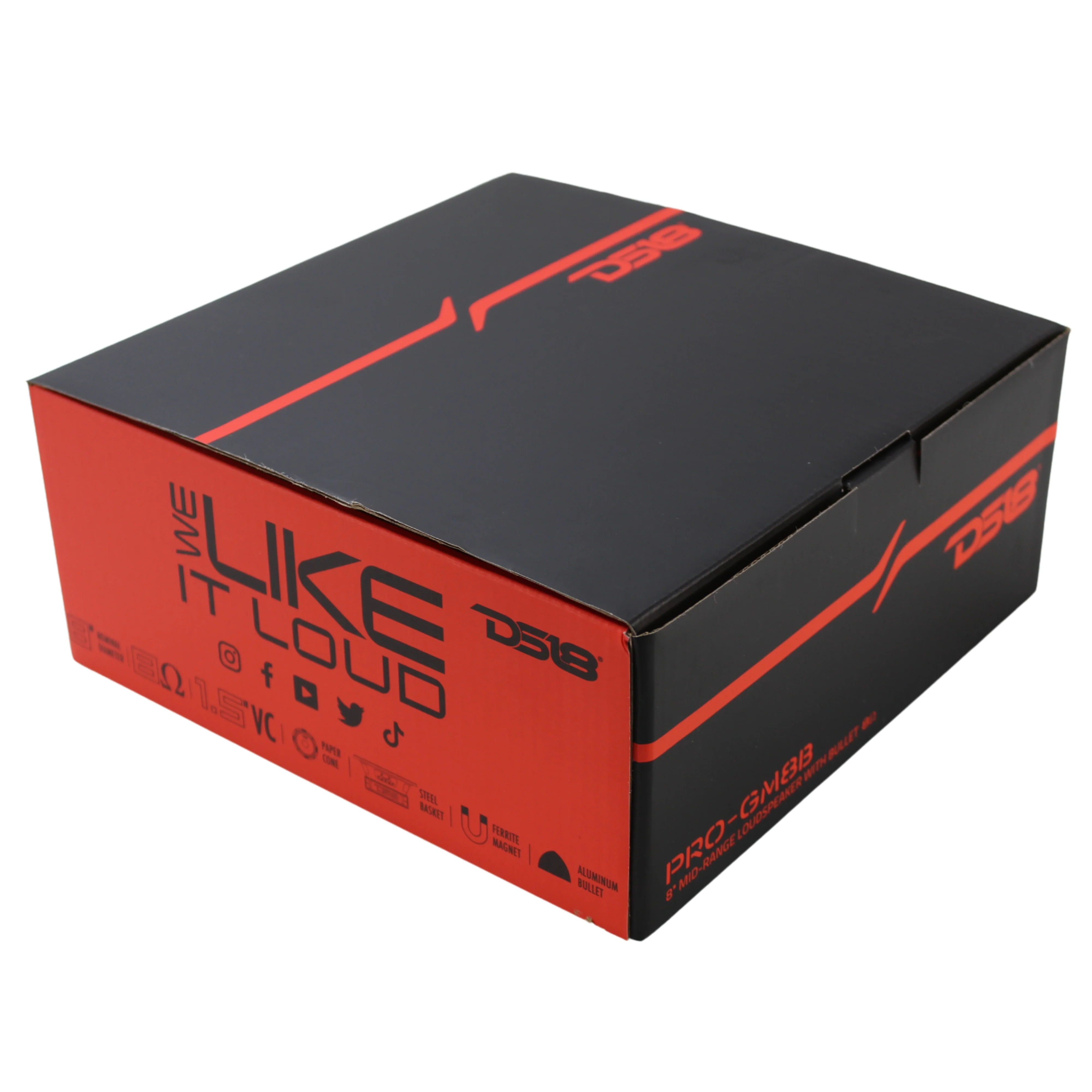 DS18 8" Mid Range 8 Ohm 580 Watts Loud Speaker With Aluminum Bullet PRO-GM8B - Image 7