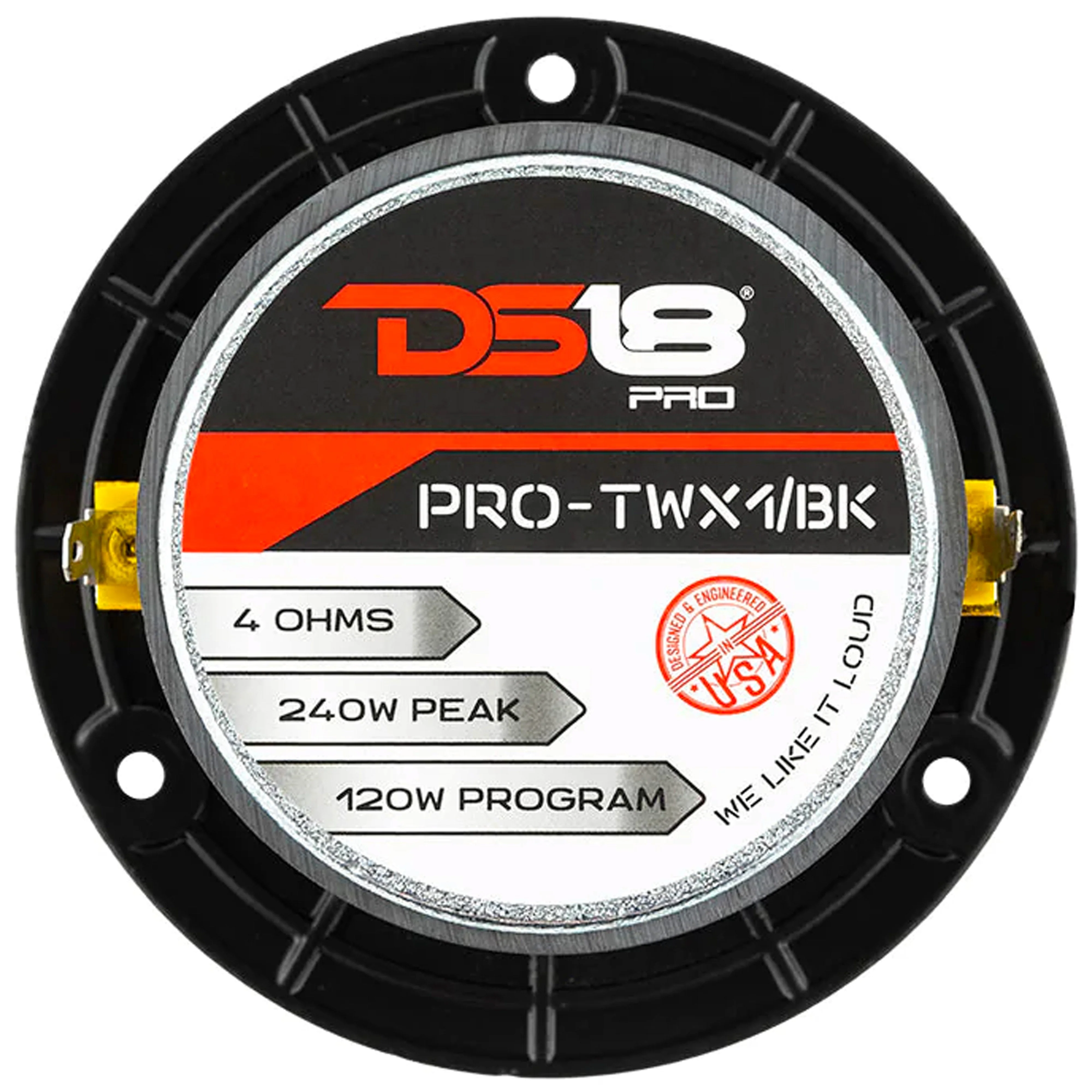 DS18 PRO-TWX1B 1 Inch 240W Peak 4 Ohm Pro Super Bullet Tweeter (NEW - NO BOX) - Image 6