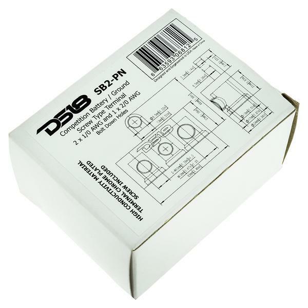 DS18 SB2-PN +/- Competition Distribution Block Nickel Plated Copper - Image 3