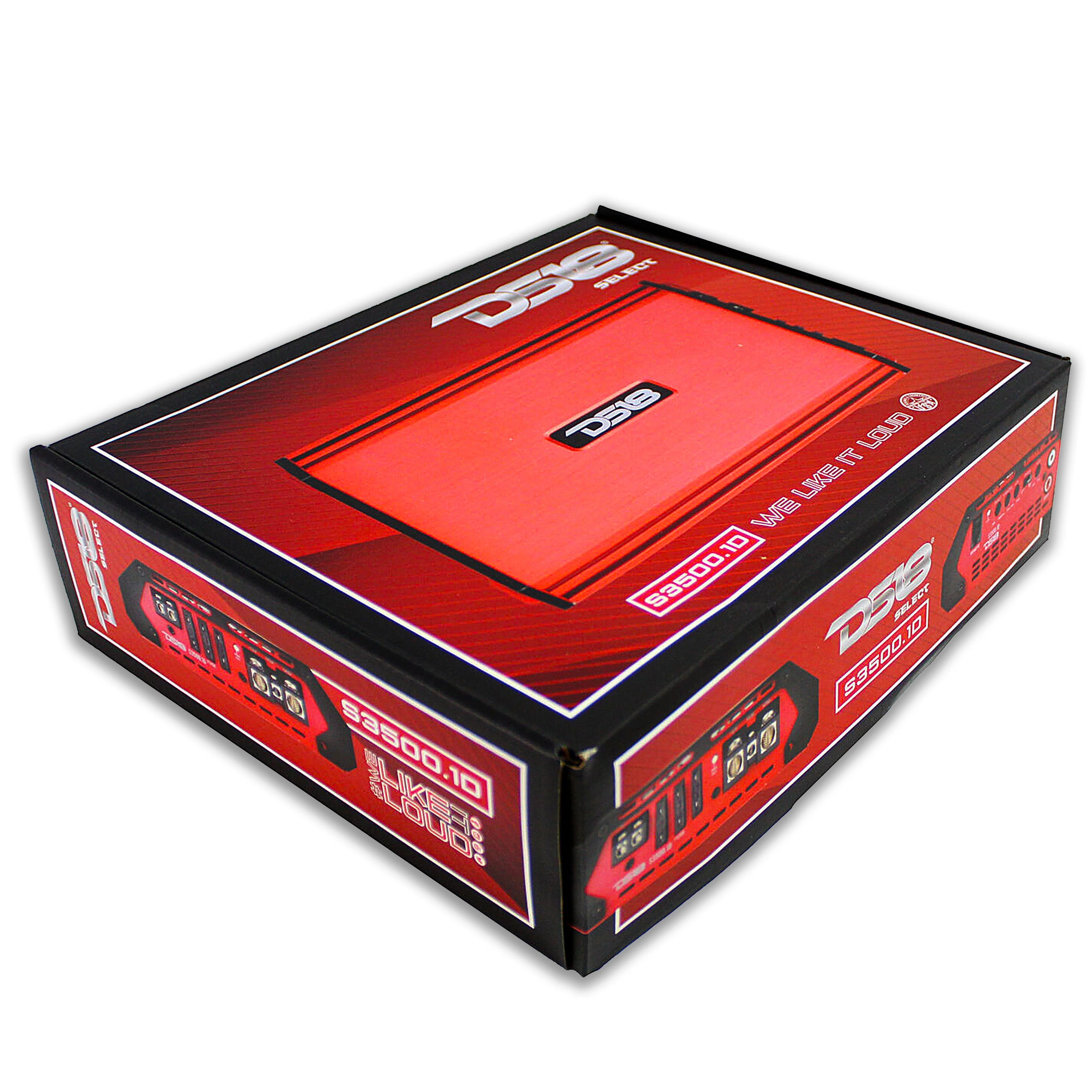 DS18 Car Audio Monoblock Amplifier /w Bass Knob 3500 Watts Class D Red S3500.1D - Image 6