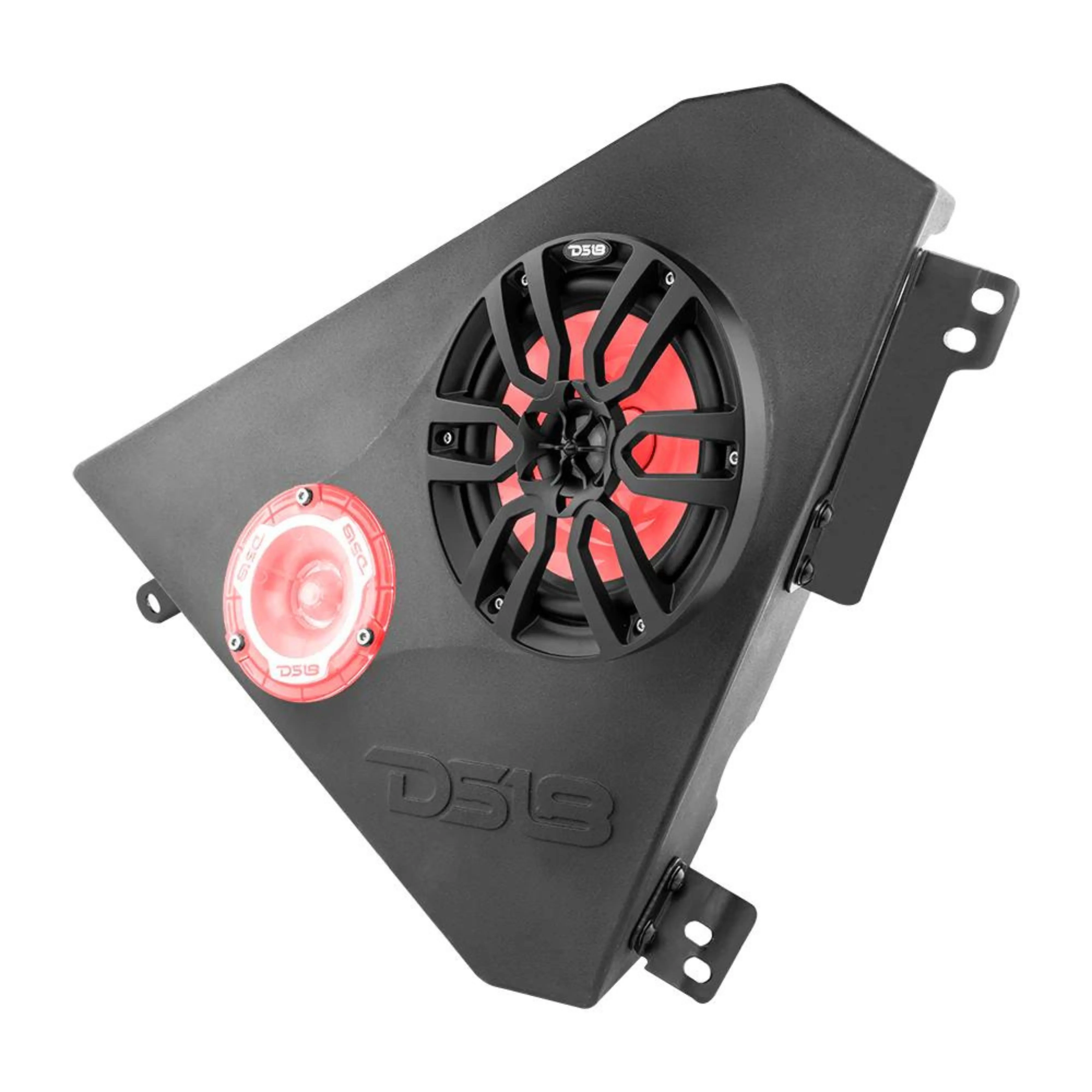 DS18 Slingshot Front Kick Panel 6.5" Enclosure Pair w/NXL-6BK & PRO-TW1L - Image 4