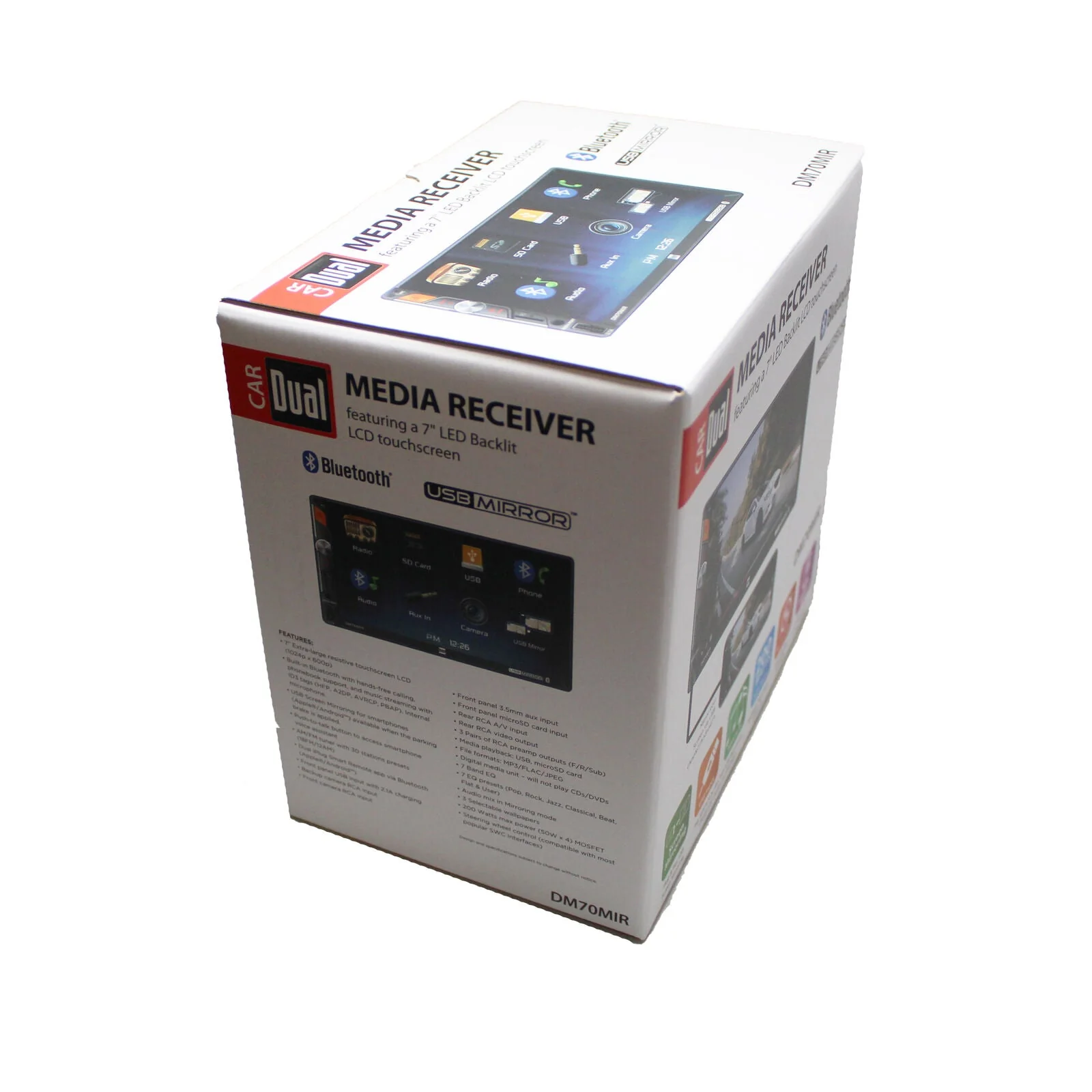 Dual 7" 2-Din Touchscreen LCD USB Screen Mirroring Bluetooth Multimedia Radio - Image 7
