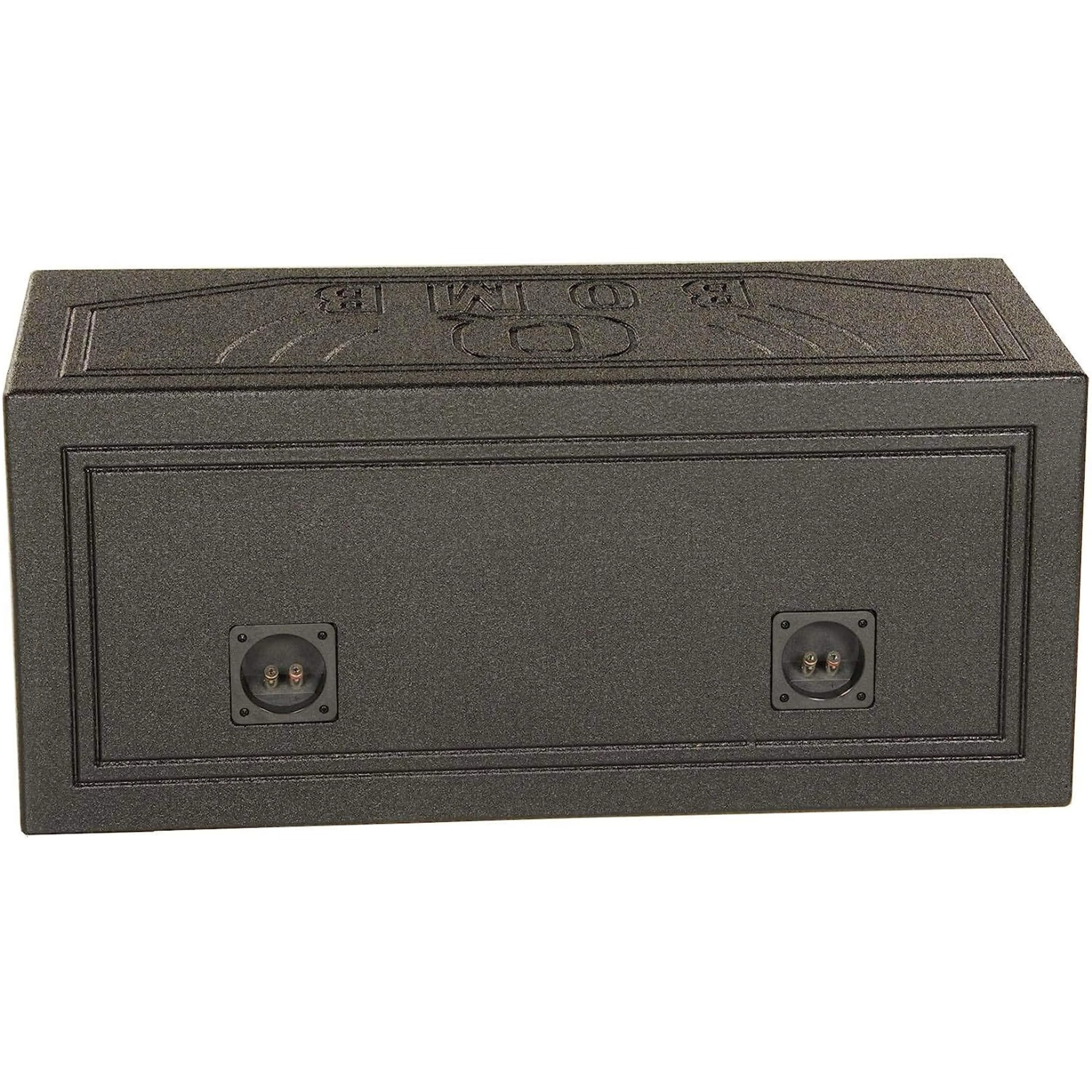 Dual Vented 12" Rhino Coated Sub Woofer Enclosure Speaker Box Ported Chamber - Image 4