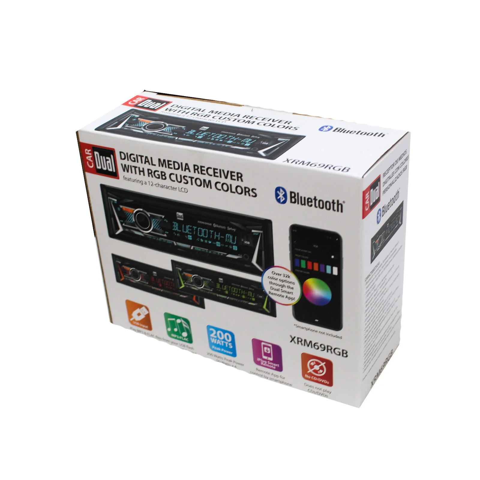 Dual XRM69RGB Single DIN AM/FM Digital Media Radio w/ Built-in Bluetooth - Image 3