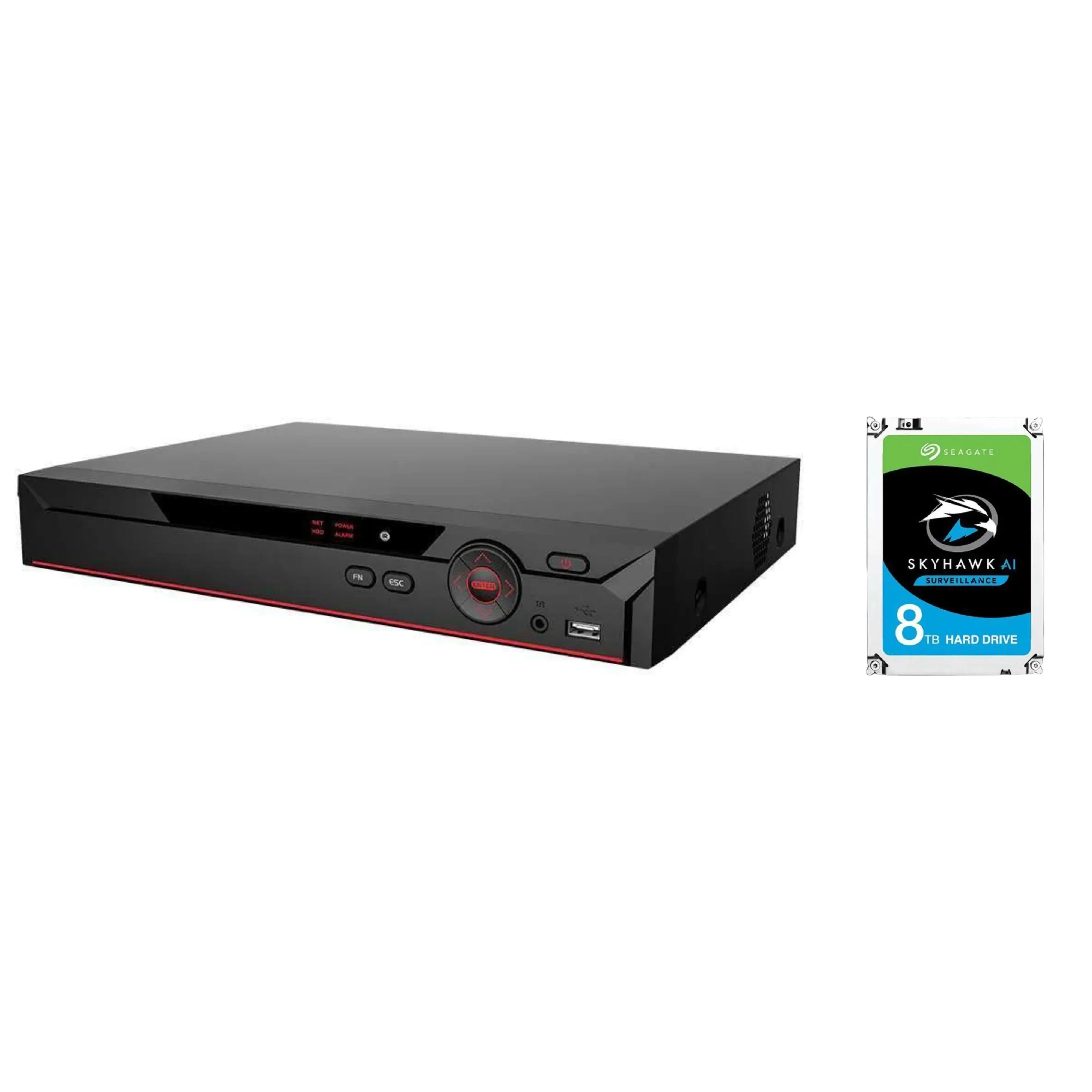 ENS Security Diamond 16Ch 4K 8MP XVR Home Security System SATA Port + 8TB HDD