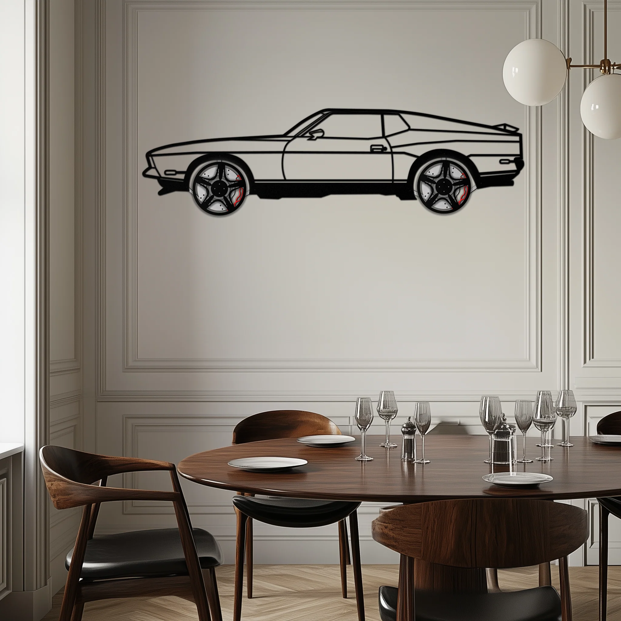 Ford Mustang 1971 Metal Car Wall Art β Rotating Wheels Classic Muscle Car Decor, Garage & Office Gift-KAFMEKA086 - Image 10
