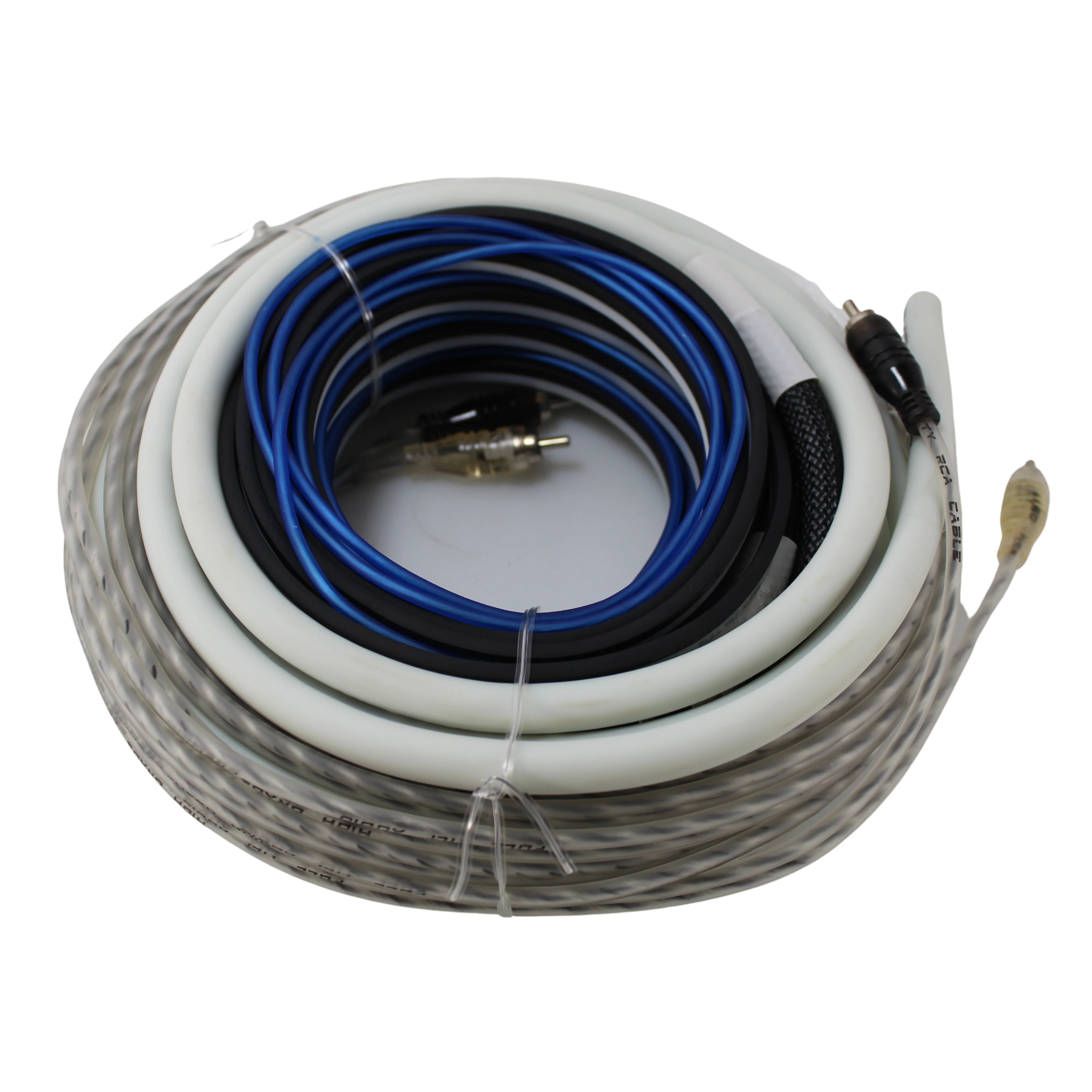 Full Tilt 4 Gauge AWG White/Black Amplifier/Amp Wire Kit - Image 2