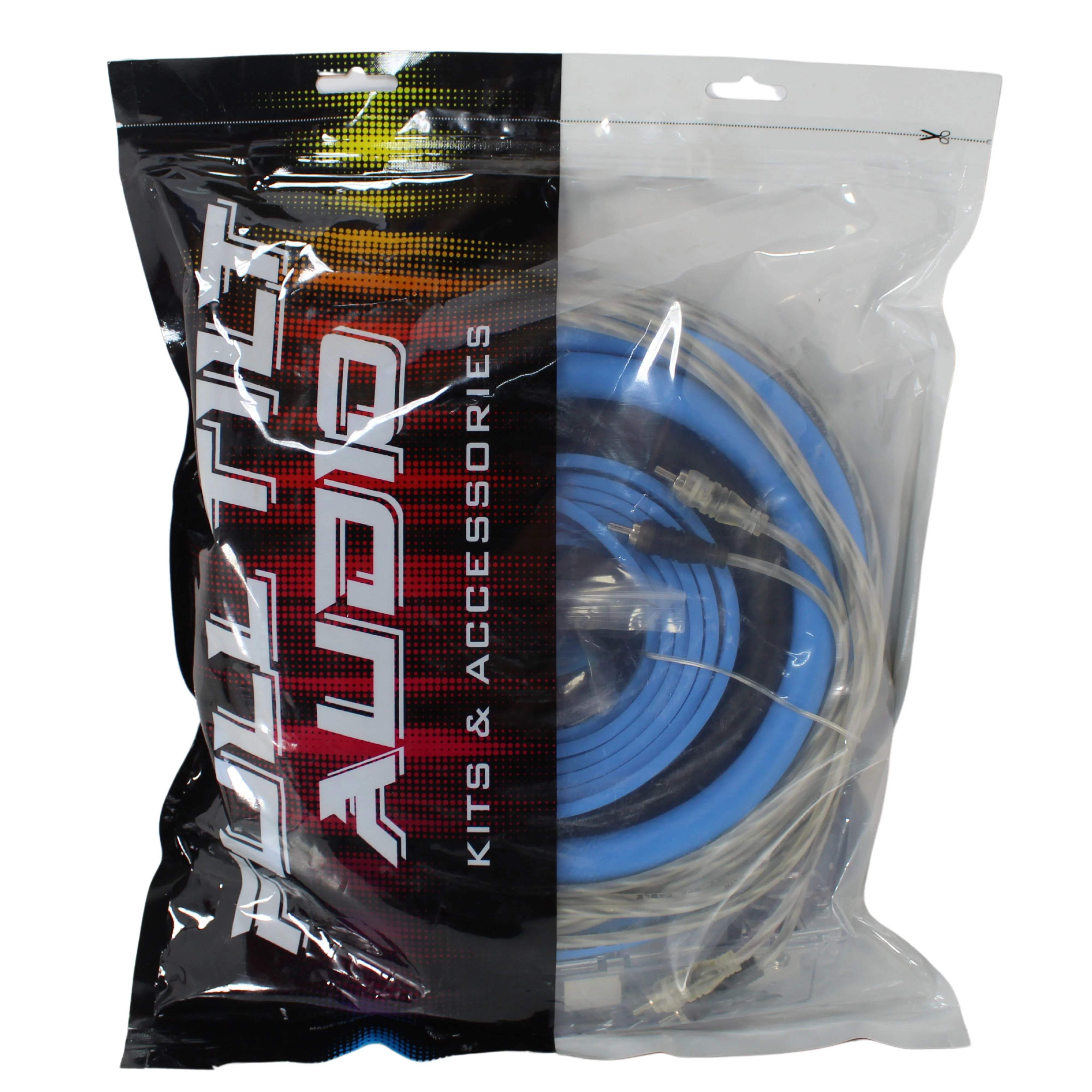 Full Tilt Audio 100% OFC 0 Gauge Light Blue / Black Amplifier Install Kit - Image 7