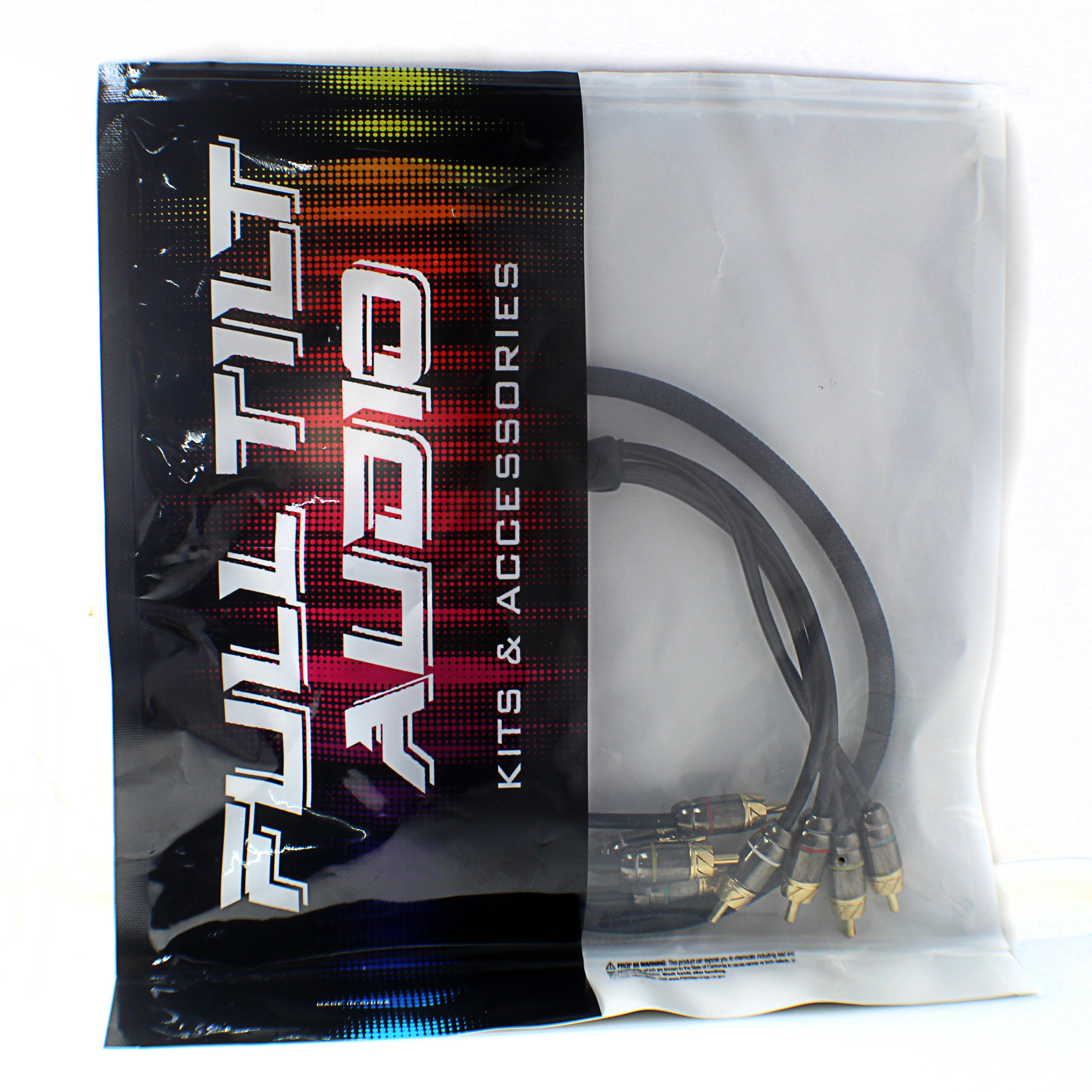 Full Tilt Audio HQ 3 Foot 4 Channel Gold Tip Interconnect RCA Cable FT-RC3.0-4CH - Image 4