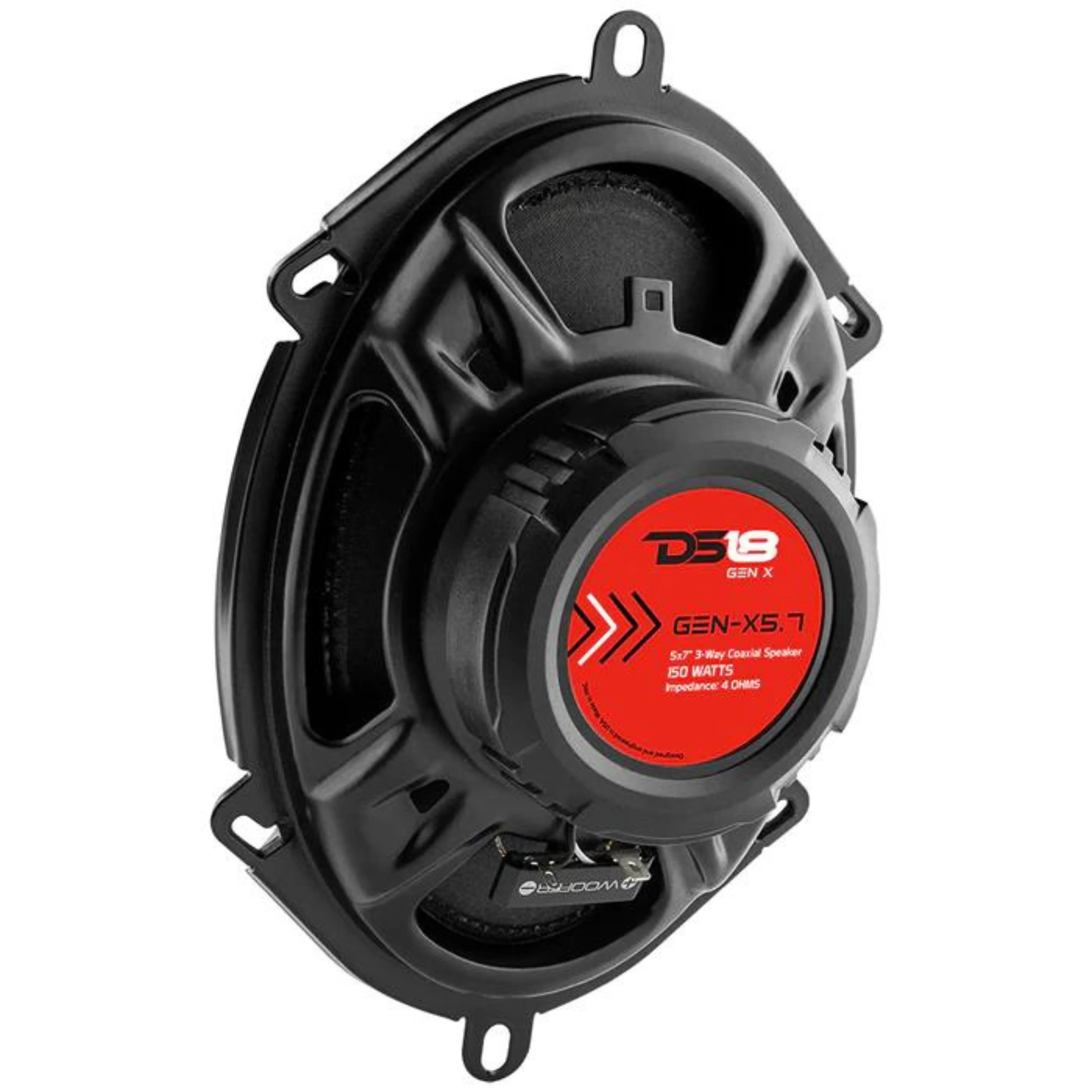 DS18 Pair of 5x7" 3-way Car Door Speakers 165 Watts 4 Ohm Coaxial Speakers - Image 4