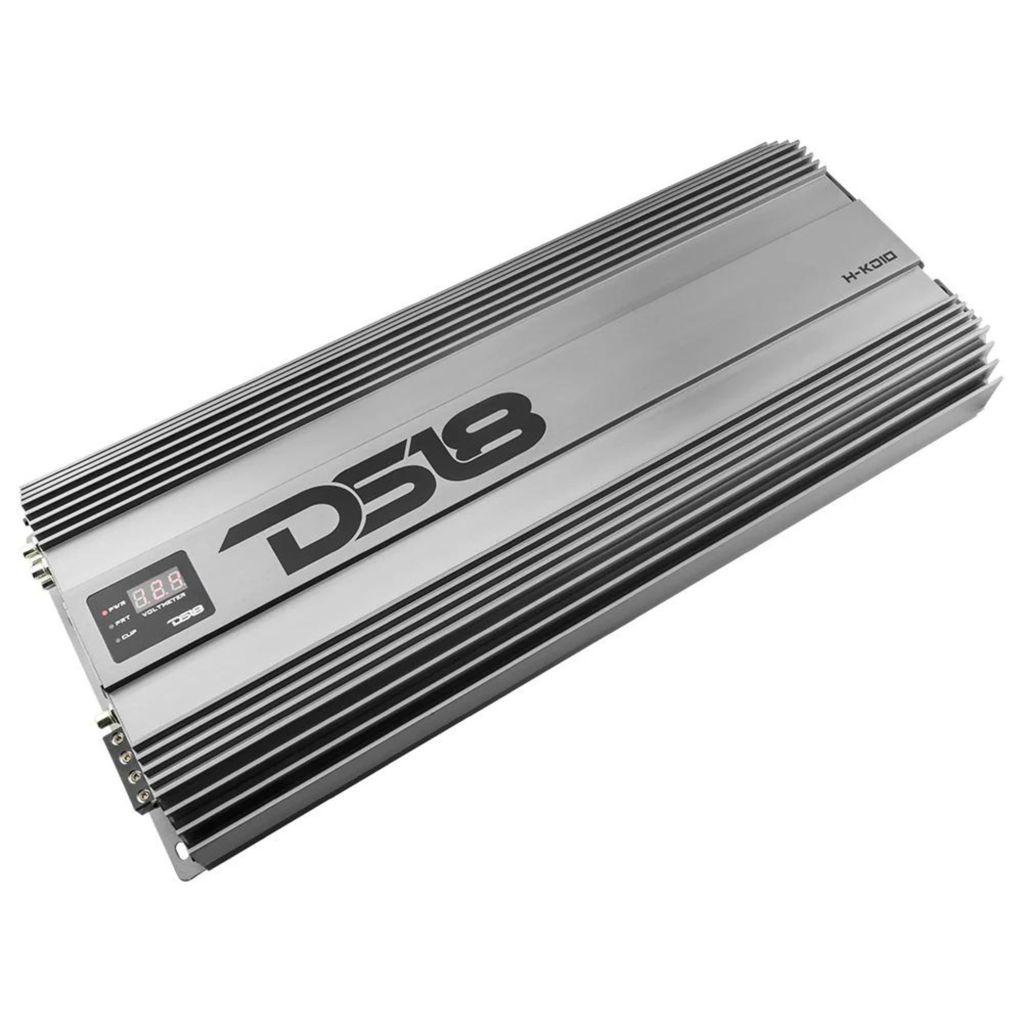 DS18 Hooligan KO Series Silver Monoblock 10K Watt 1-Ohm Amplifier H-KO-10/TI - Image 5
