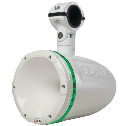 HYDRO 1.75" Driver Wakeboard Pod Tower Speaker 900W White RGB LED Light - Image 3