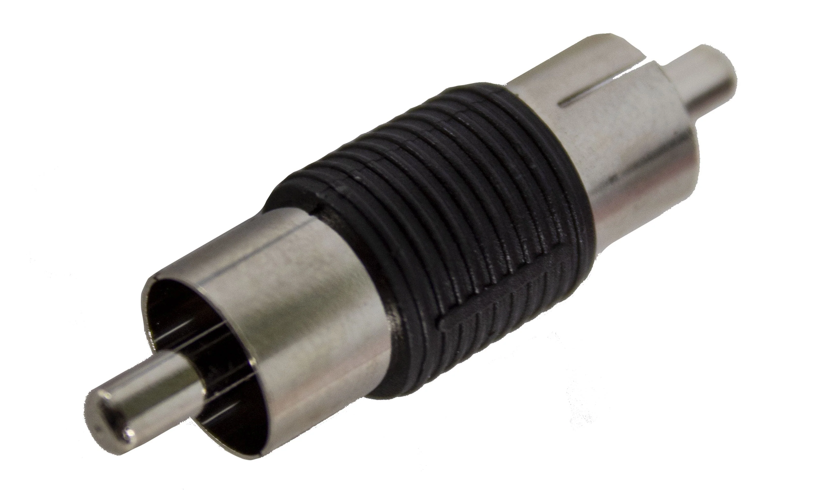 Install Bay Male-to-Male RCA Nickel Barrel Connectors RCA100-BM Pack of 25 - Image 3