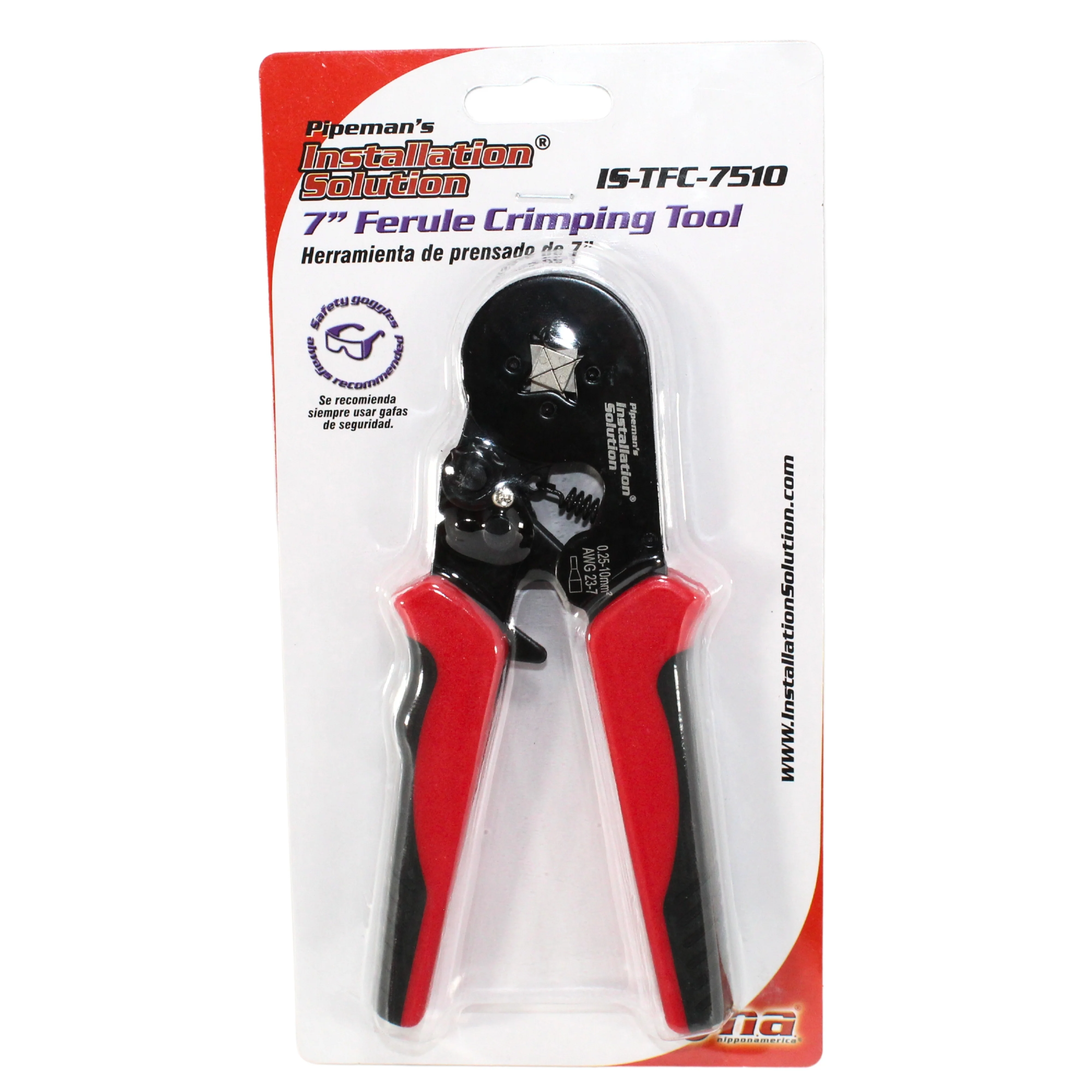 Installation Solution 7" Red Ferrule Crimper with 100pk Red/16 GA Ferrules - Image 3
