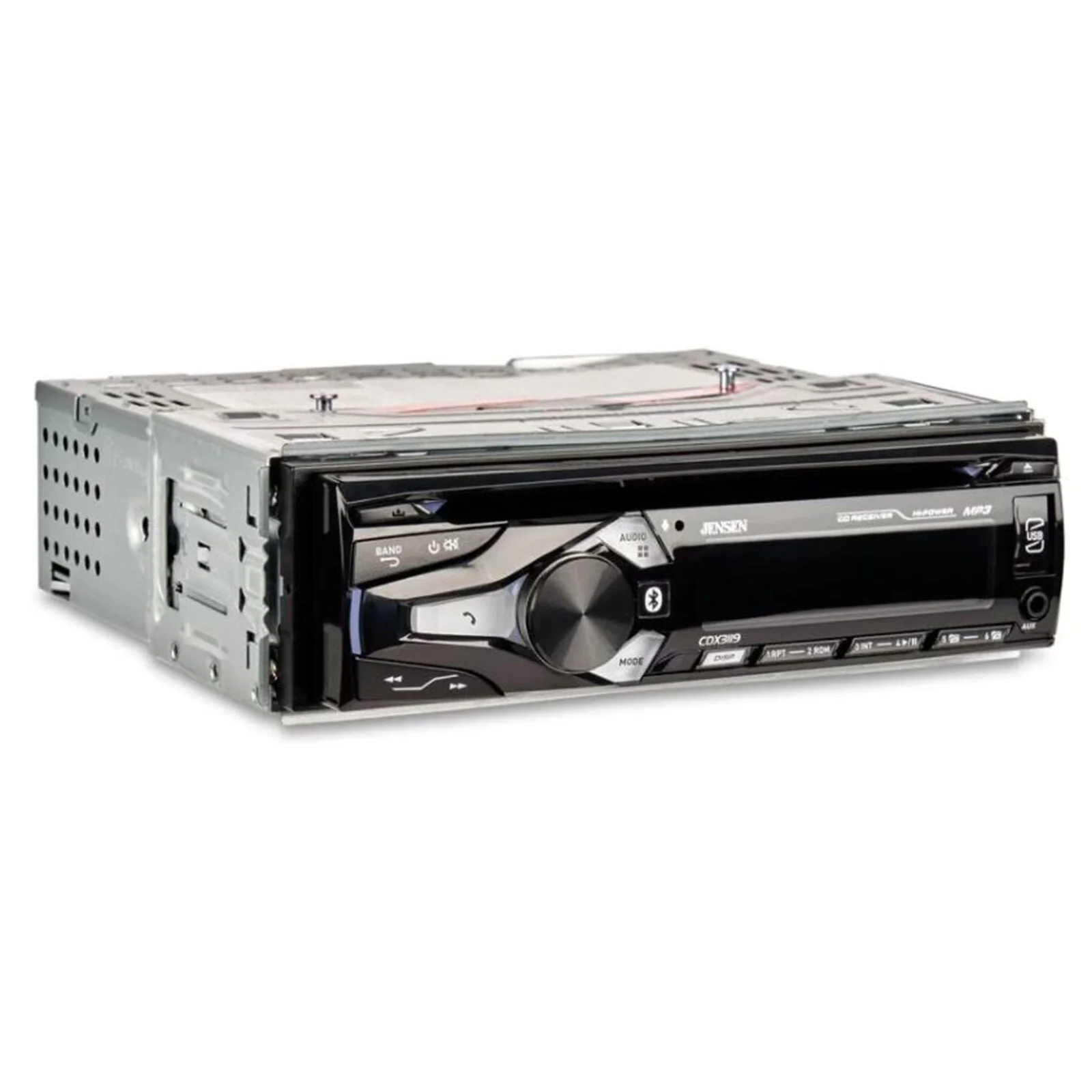 Jensen CDX3119 Single Din Bluetooth AM/FM MP3 USB/AUX CD Car Stereo - Image 3