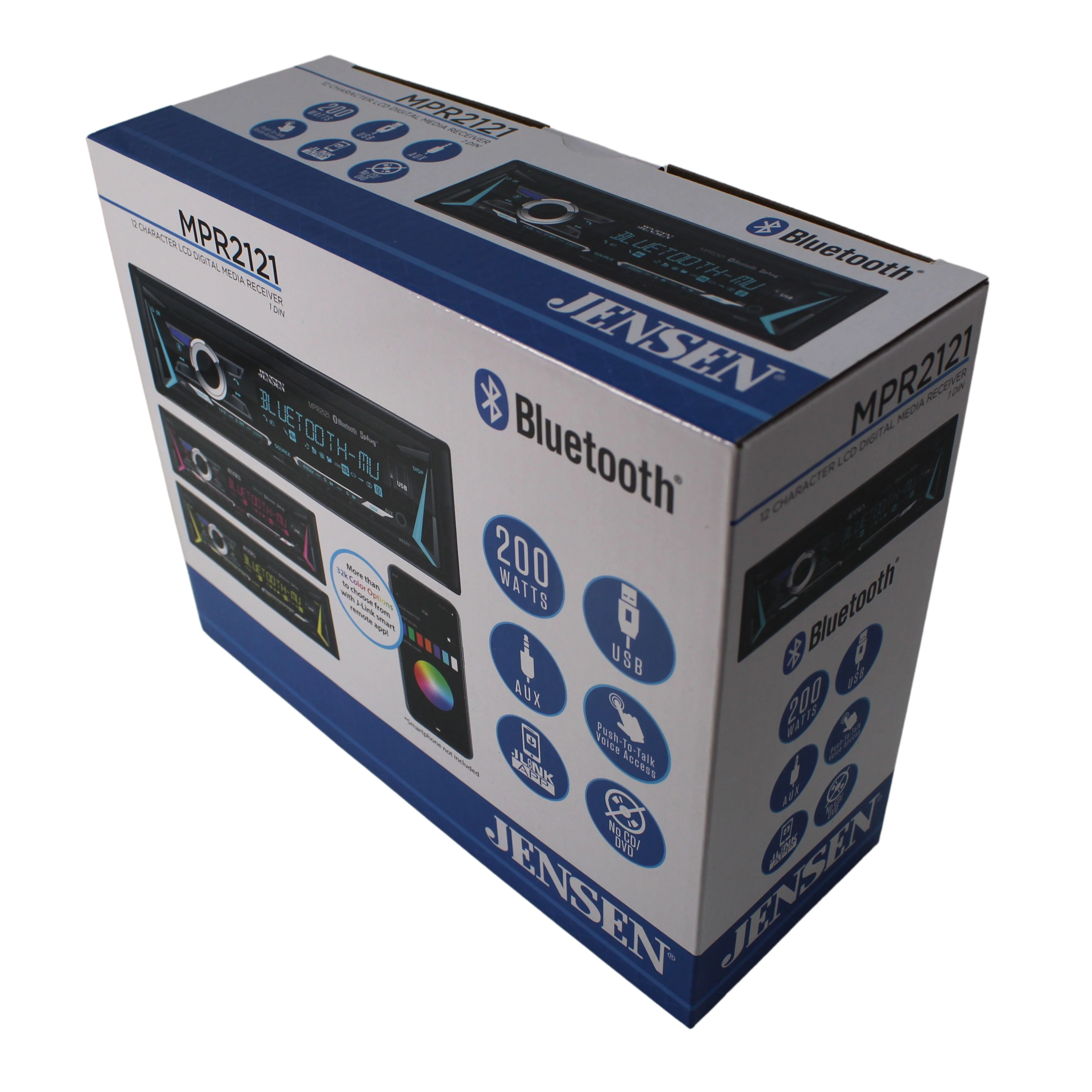 Jensen Mechless Receiver with Bluetooth and RGB Custom Colors MPR2121 - Image 6