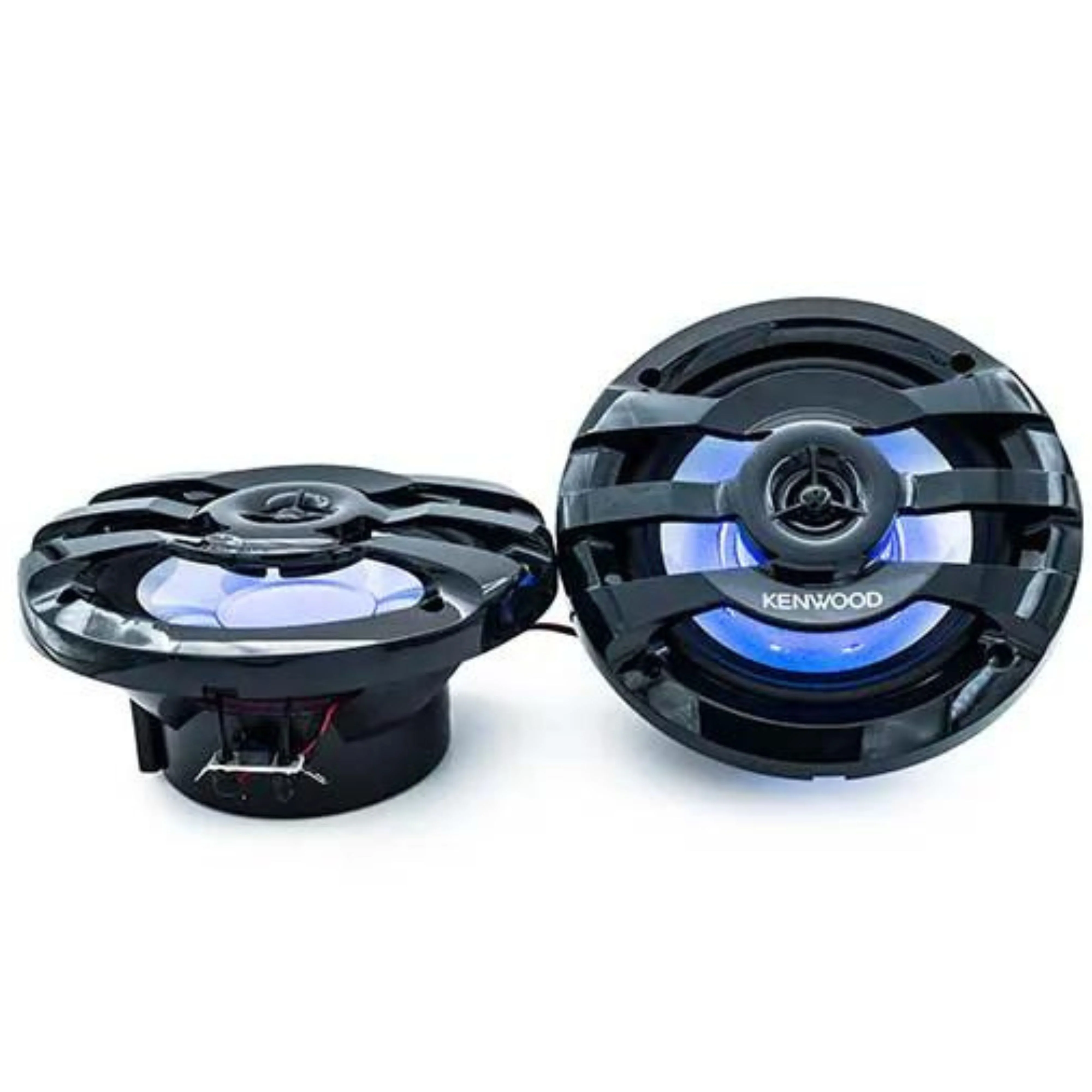 Kenwood 4 Channel 600W Bluetooth Amplifier W/ 2 Pair of 6.5" LED Marine Speakers - Image 5