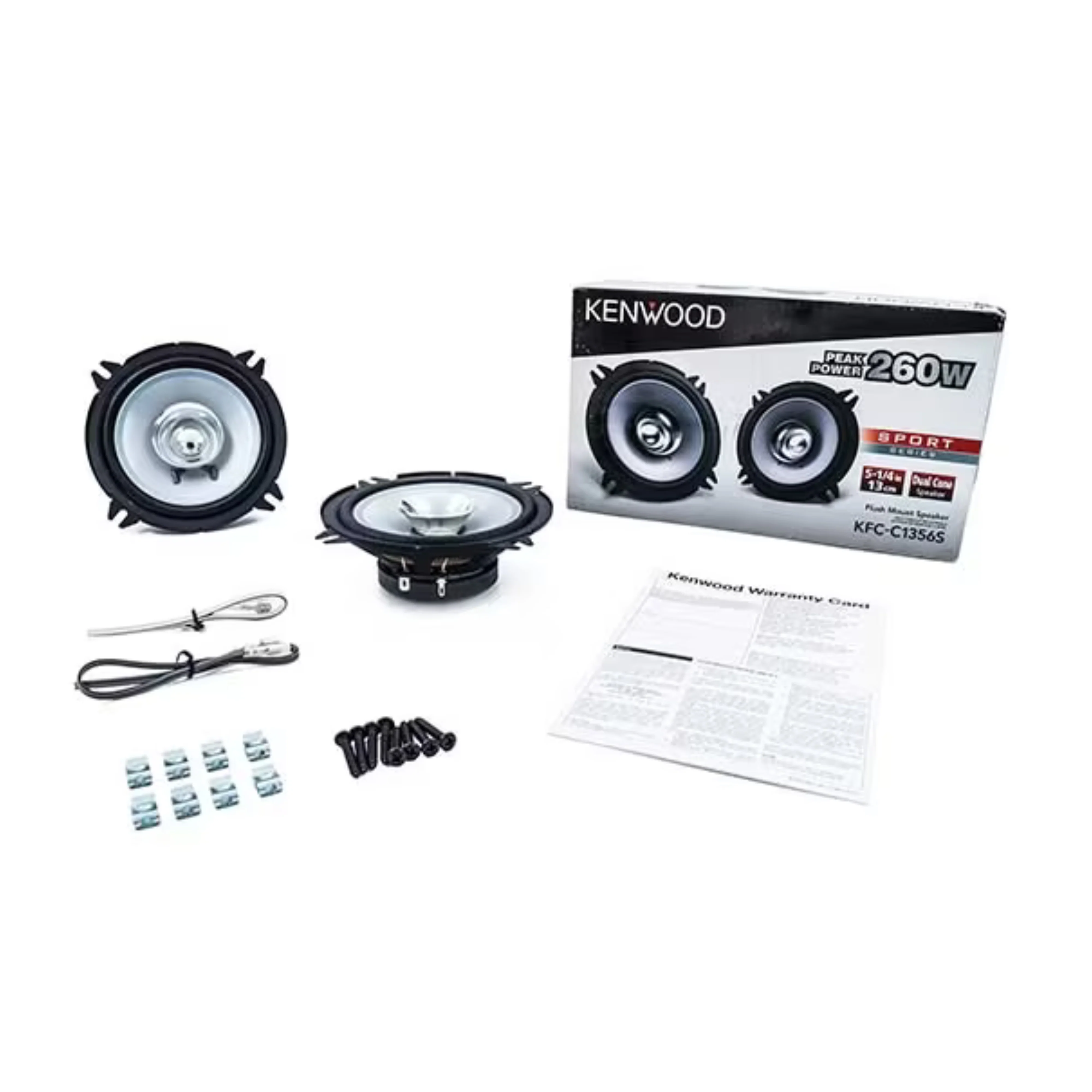 Kenwood Pair of 4" Sport Series 220 Watt 2-Way Coaxial Speakers KFC-1066S - Image 6
