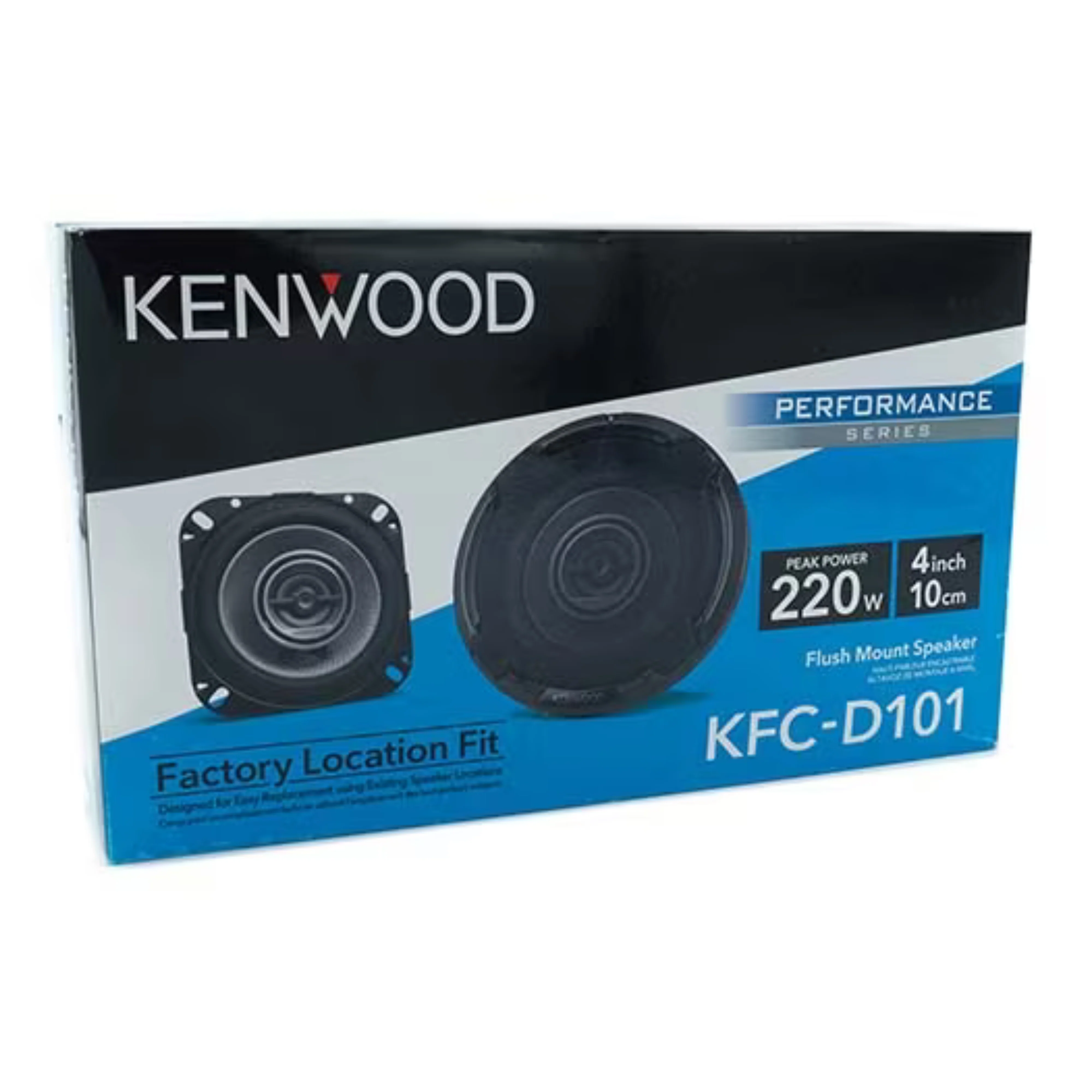 Kenwood 4-Inch 220 Watts Max Power D-Series 2-Way Speaker System KFC-D101 - Image 7