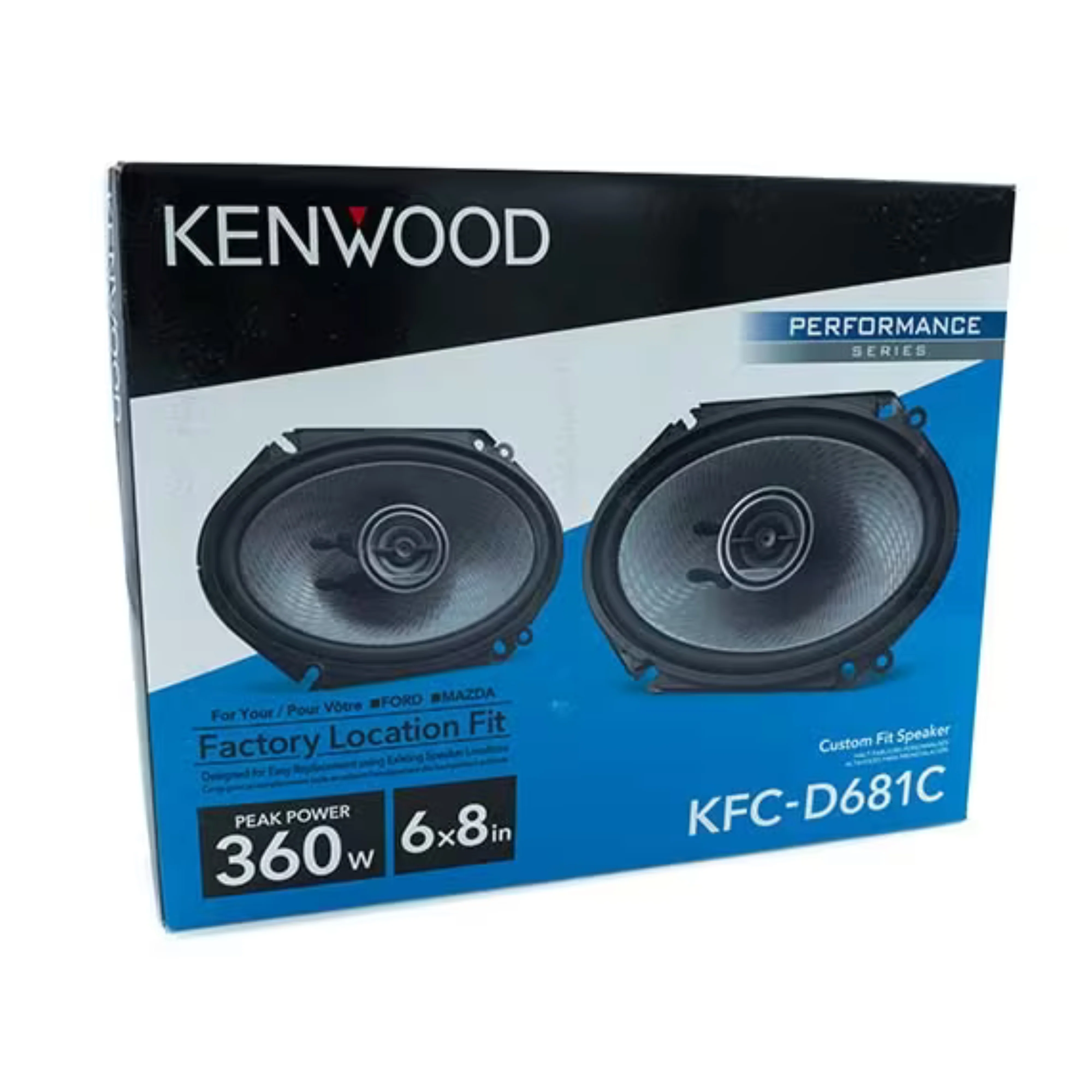 Kenwood 6 X 8 -Inch 2-Way 360W Performance Series Car Audio Speakers KFC-D681C - Image 7