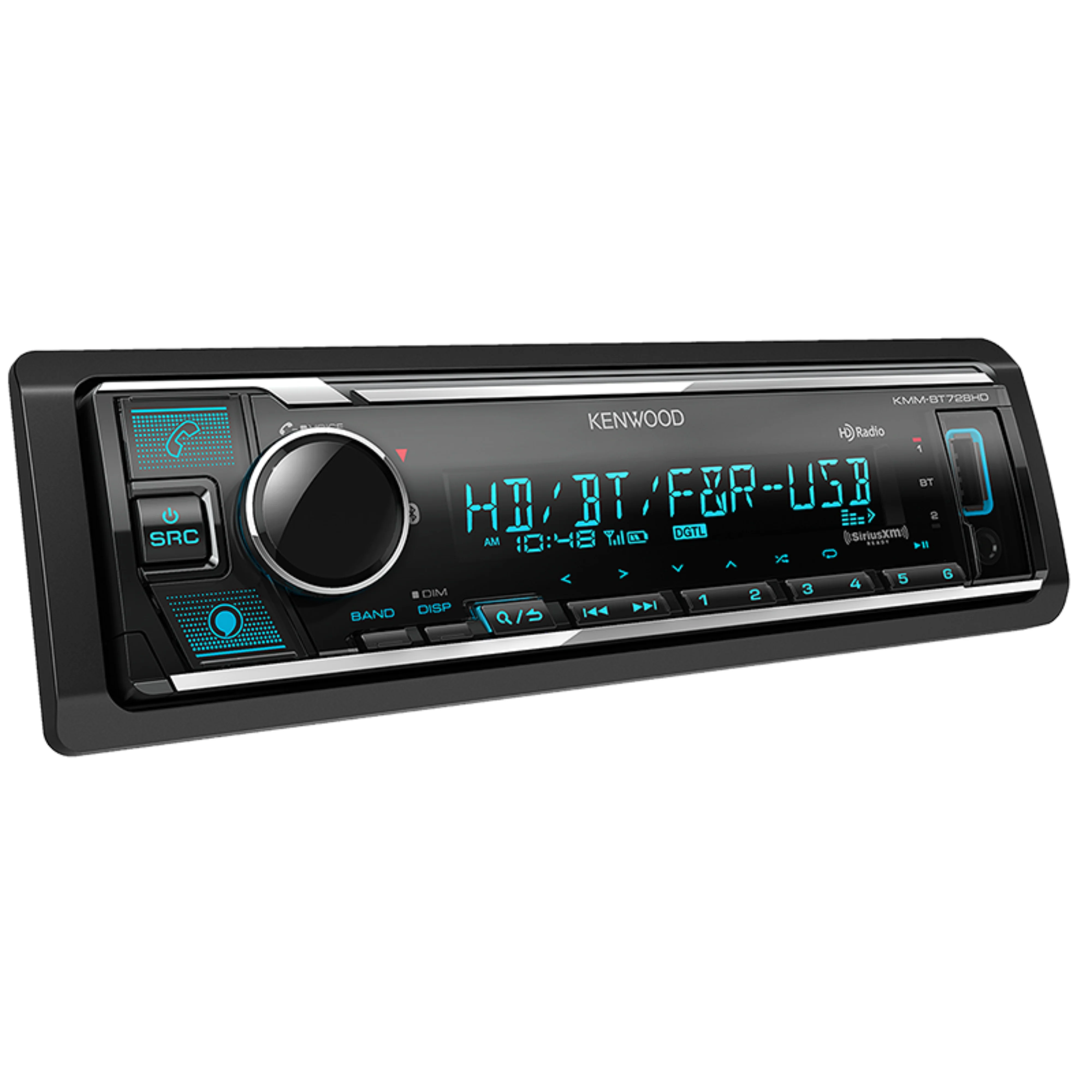 Kenwood Bluetooth Digital Media Receiver Supports Amazon Alexa KMM-BT728HD