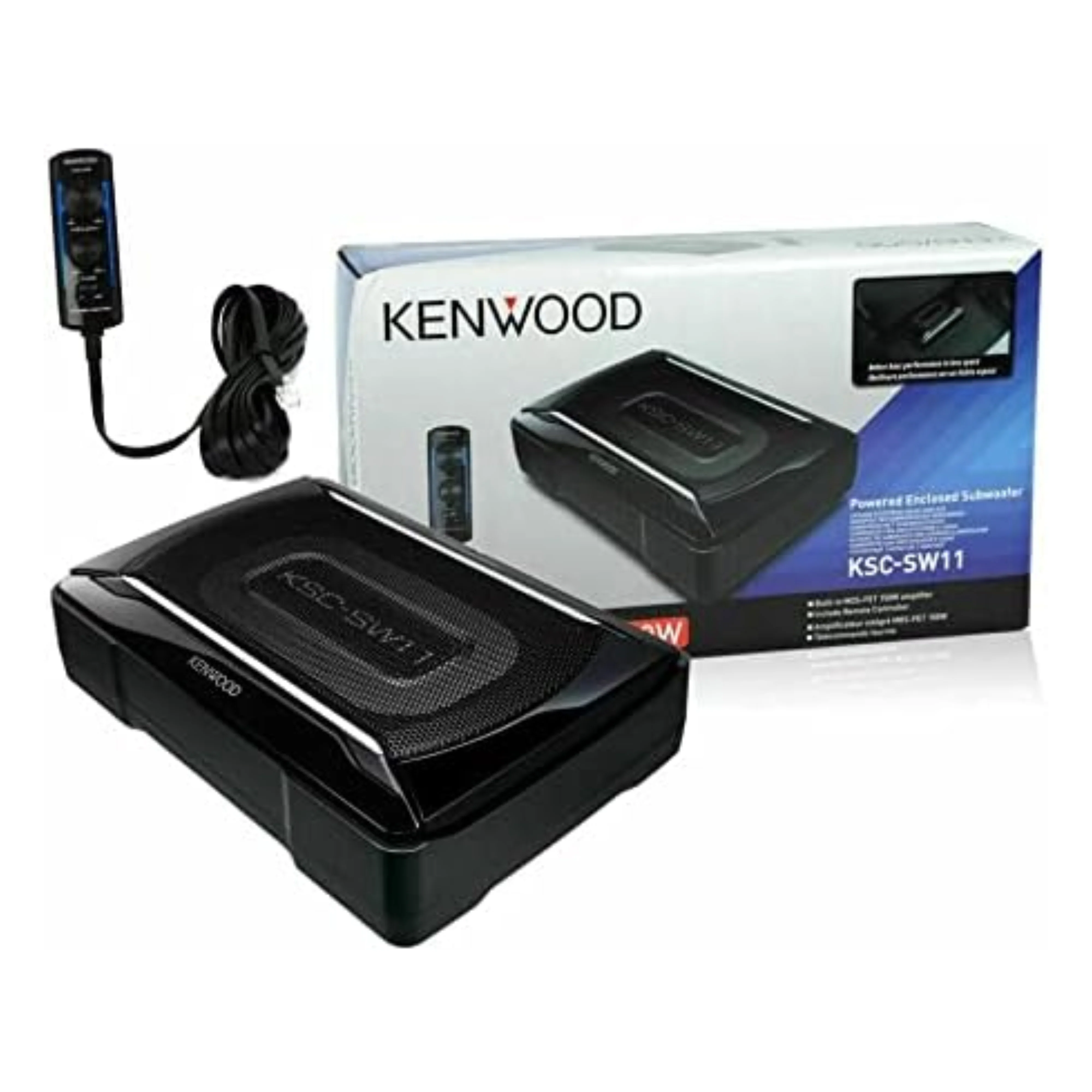 Kenwood Compact Powered Subwoofer 150W Max Power with Remote Control KSC-SW11 - Image 4