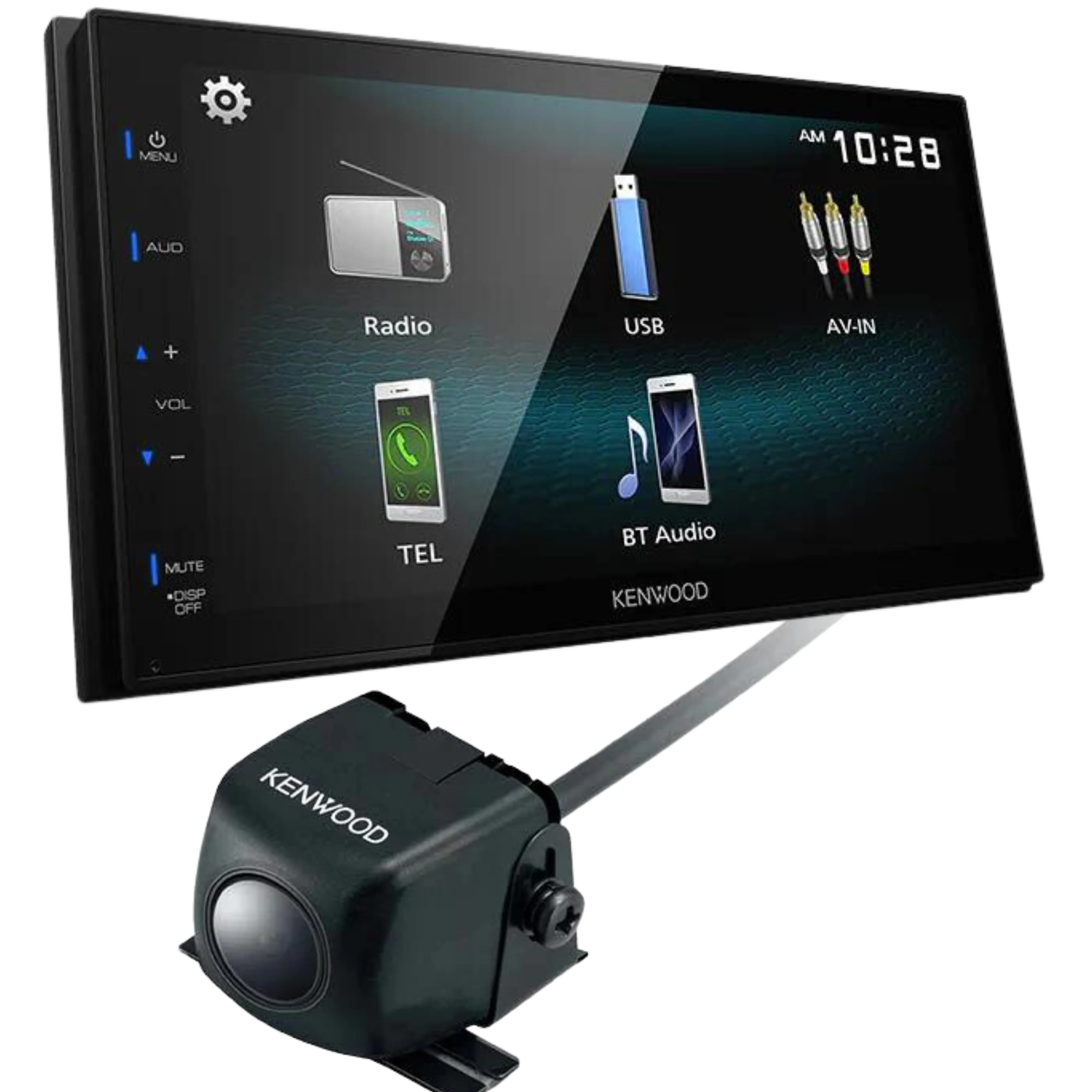 Kenwood DMX125BT Digital Multimedia Receiver & Kenwood Universal backup camera