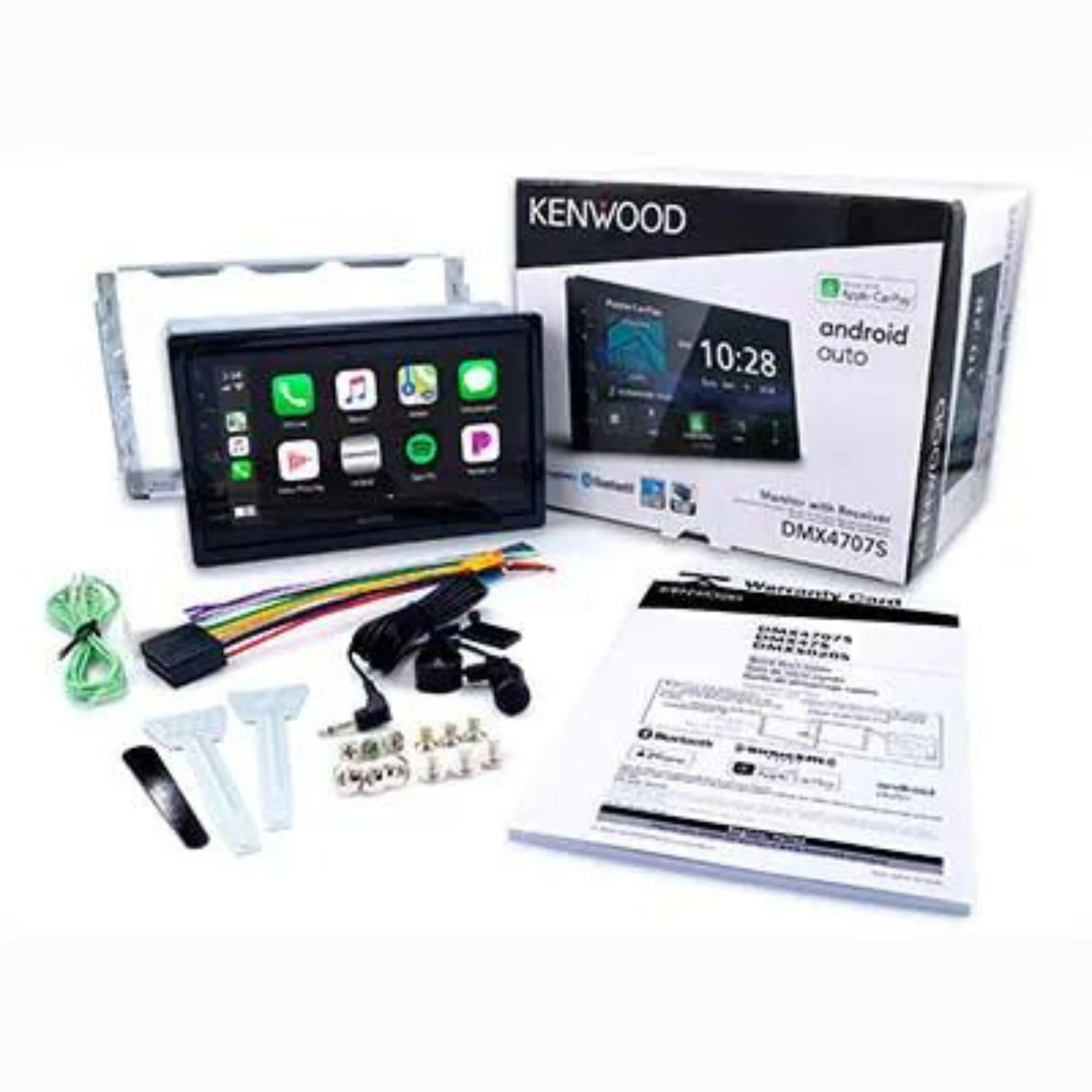 Kenwood CarPlay/Android Auto Receiver DMX4707S Plus 300W 6.5" Coaxial Speakers KFC-1666S - Image 4