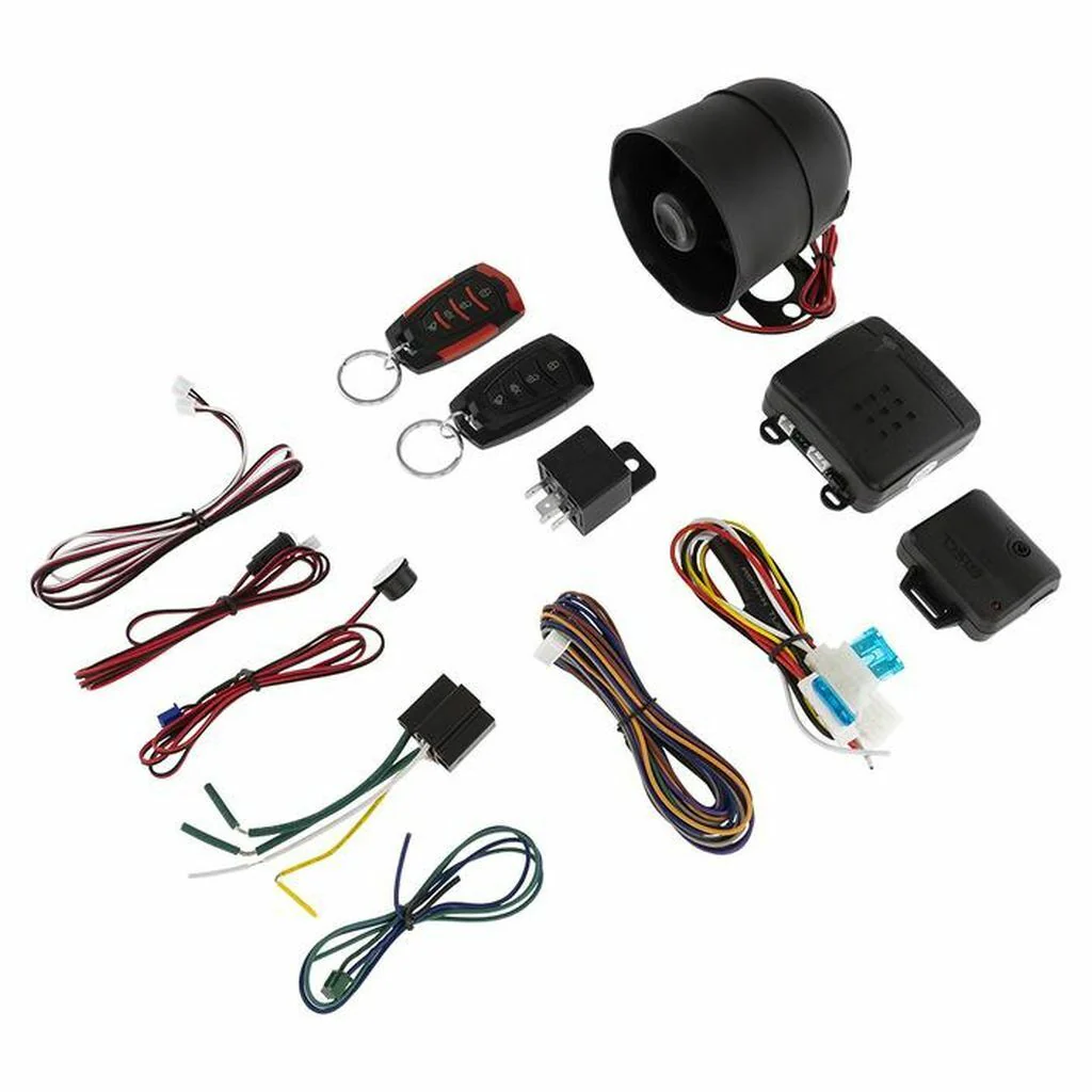 Keyless Entry Car Alarm Security System w/ 2 Remote Controls & 2 Door Locks DS18 - Image 3