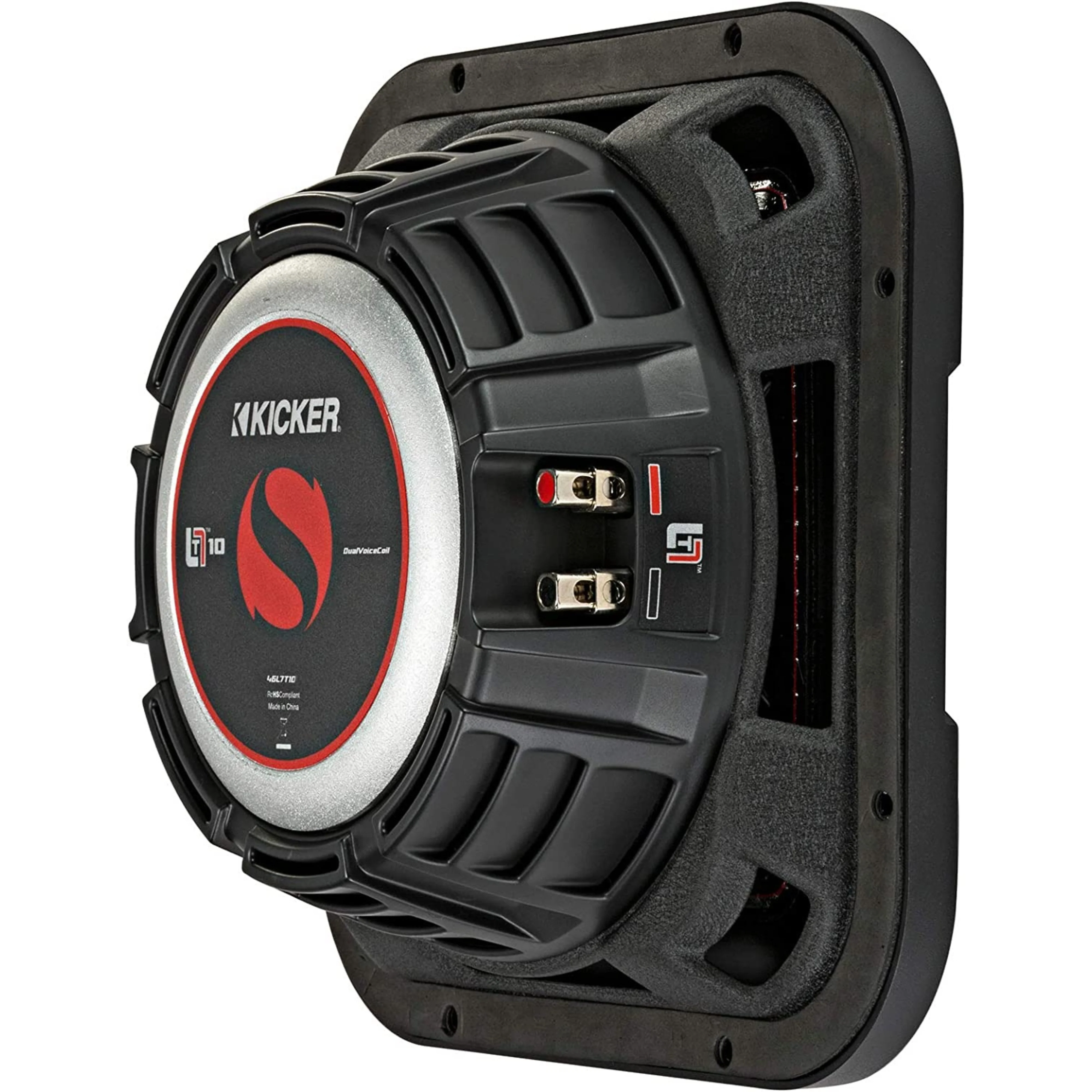 Kicker 10" 1000W Peak Dual 2 Ohm L7T Shallow-Mount Solo-Baric Subwoofer 46L7T102 - Image 4