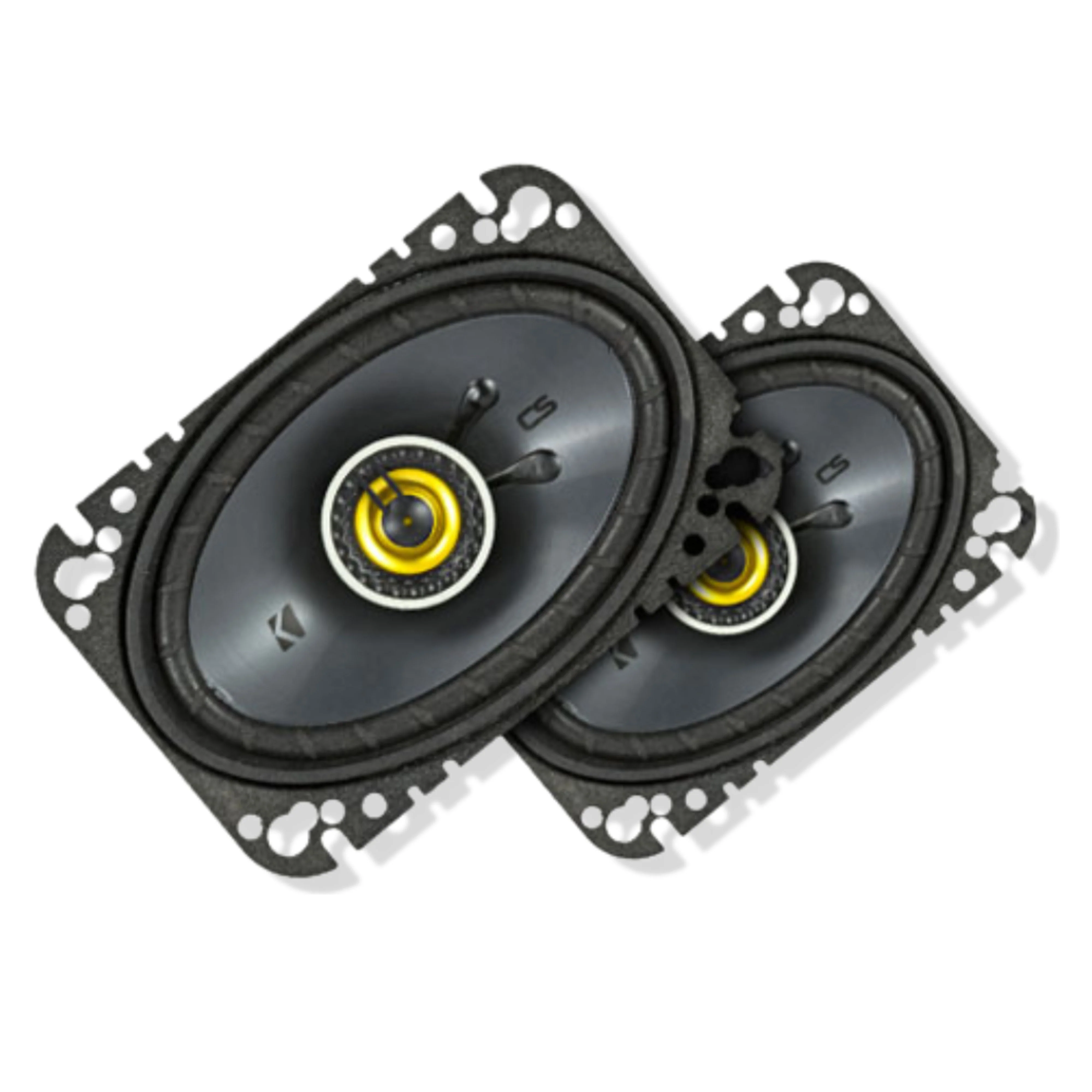 Kicker 4x6" Coaxial 2 Way Speakers 150W Peak 4 Ohm Car Audio Black 46CSC464
