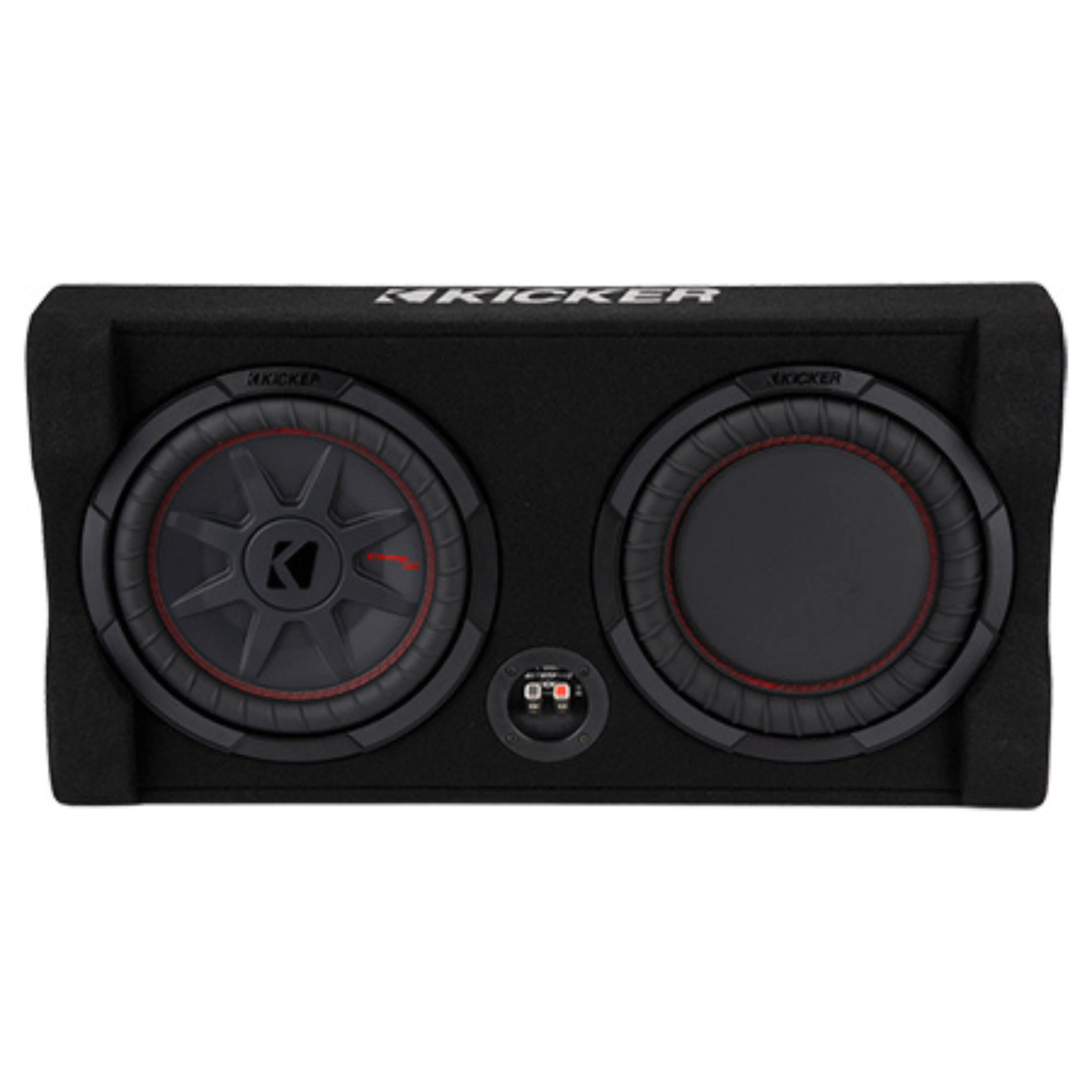 Kicker CompRT 10" 800W Peak 2-Ohm Subwoofer in Down Firing Enclosure 48TRTP102