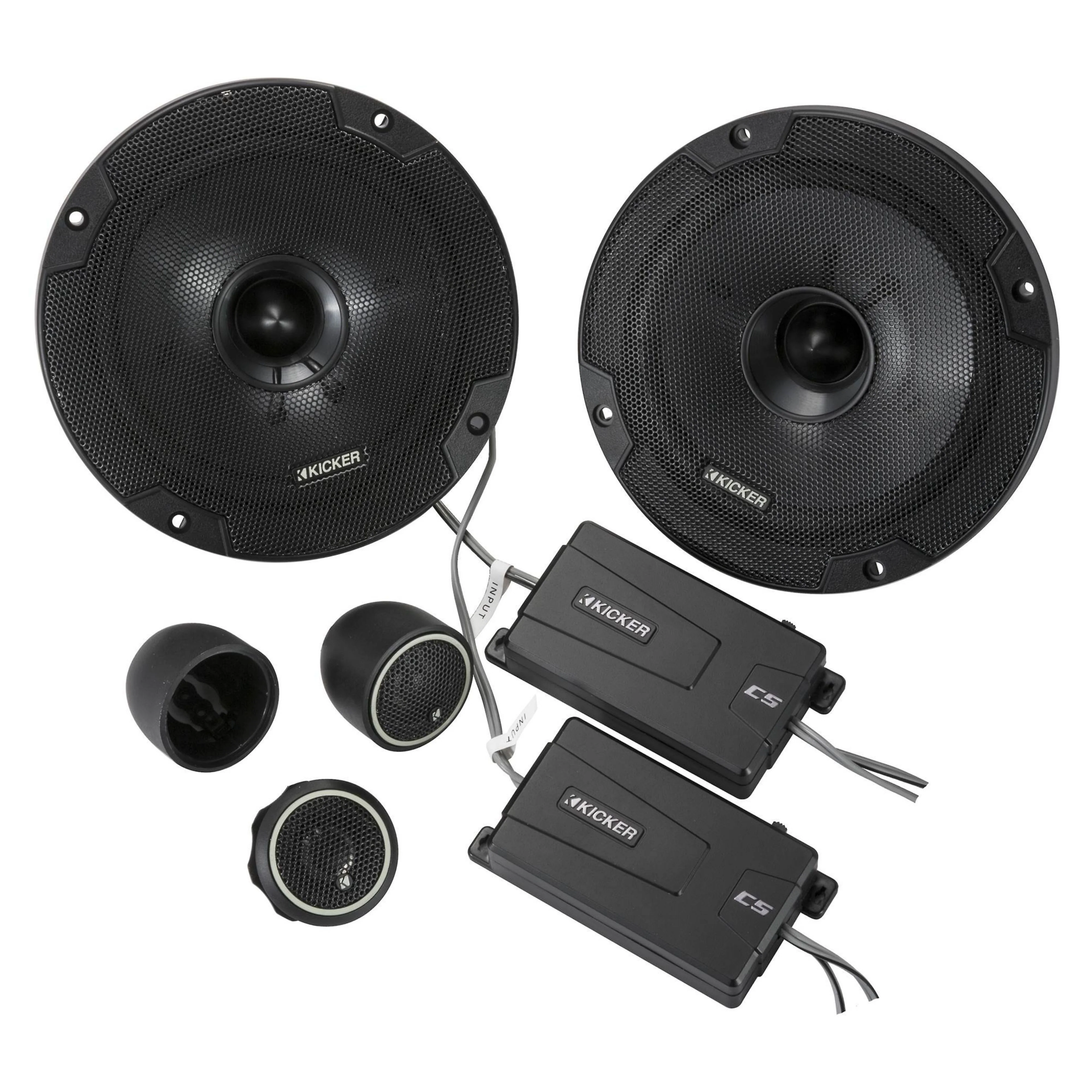 Kicker CS-Series 6.5" 4 Ohm Component Speakers with 3/4" Tweeters 300W Peak