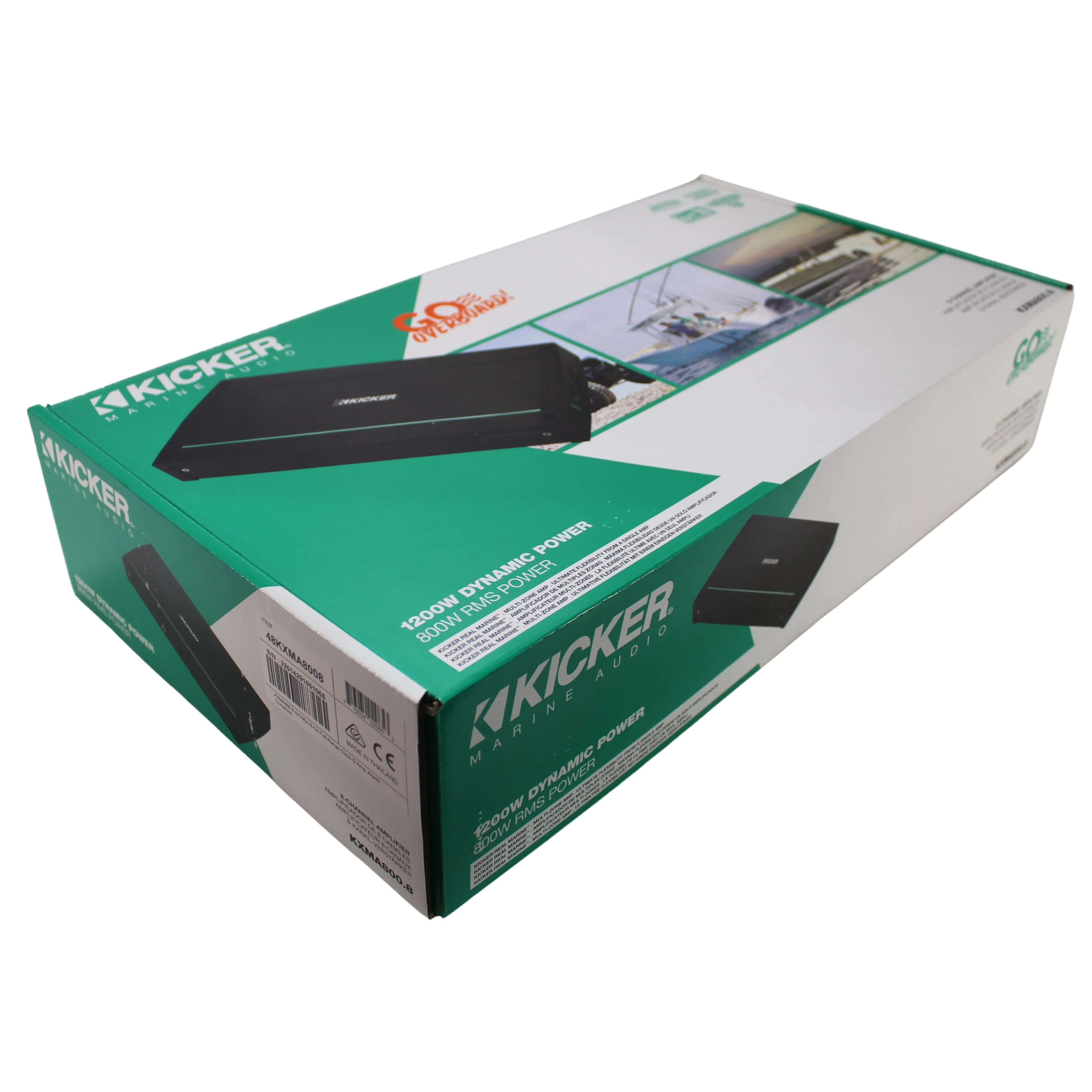 Kicker Full Range 8-Channel Marine Amplifier Class D 800W RMS 2-Ohm 48KXMA8008 - Image 5
